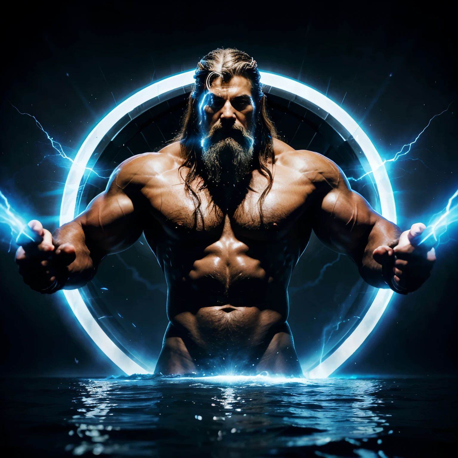 God of thunder Zeus that got sucked into a portal