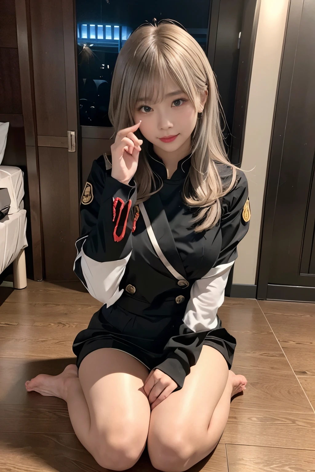 1 Japanese、War Frame、Prime、Si Prime、Bolt Prime、saryn prime dynamic pose、complex pattern、heavy-metal、energy line、Faceless Glowing Eyes、With long silver hair、wind blown hair、elegent、vehement、Blood red and black uniform、Bloody wings、solo、A desert、Sunny、with light glowing、toenails、 Dramatic lighting、 (​masterpiece:1.2)、top-quality、hight resolution、beautifuldetails、ighly detailed、Perfect litthing、Stroke Hua、frombelow