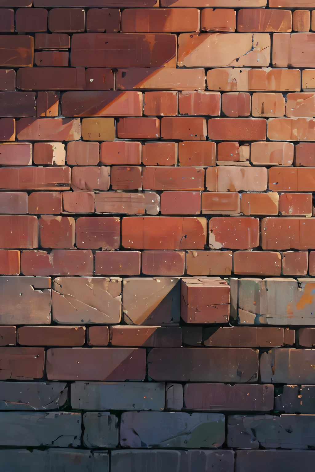 brick wall background, early morning