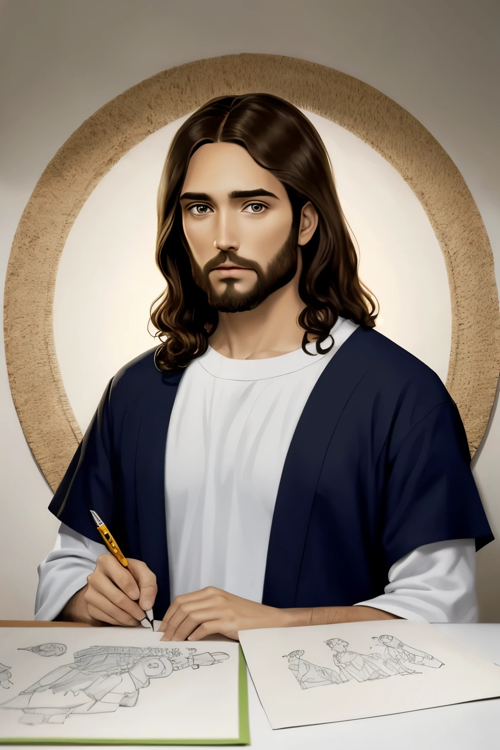 jesus em desenho animado