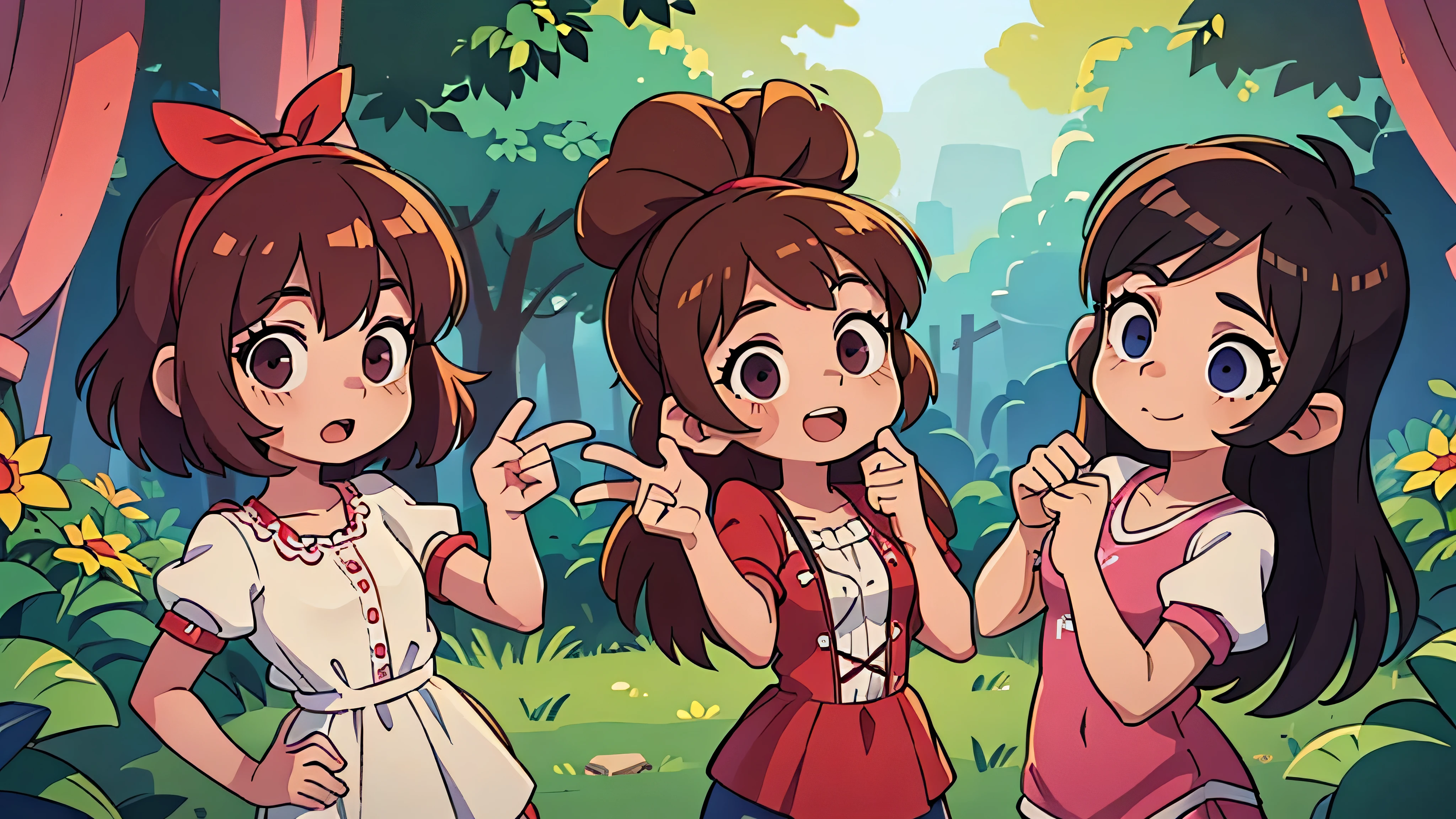 Fazer um acampamento dentro de casa - (Two brunette twins, de 5 anos, roupas rosa)