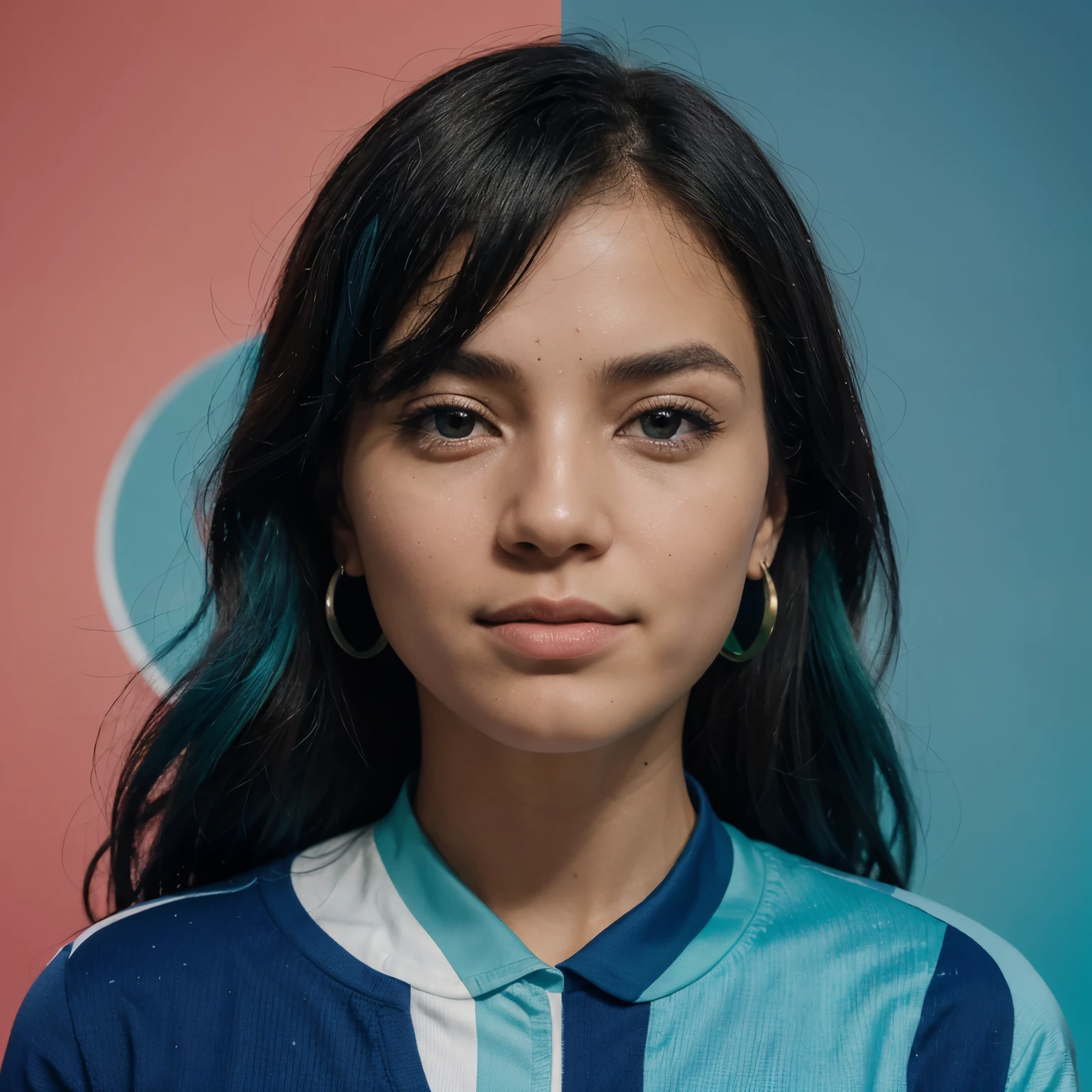 The ConnectU logo consists of two halves of a circle connected by a wavy line, criando a forma de um "U" estilizado. The left half of the circle is filled with a vibrant shade of blue, while the right half is filled with a bright green hue. The wavy line connecting the two halves is colored in a smooth gradient from blue to green, representing the idea of connection and unity between people of different backgrounds and interests. A fonte usada para o texto "ConnectU" it's modern and elegant, in lowercase letters, conveying a feeling of accessibility and contemporary. O logotipo como um todo transmite uma imagem de uma plataforma moderna, friendly and trustworthy to connect people.