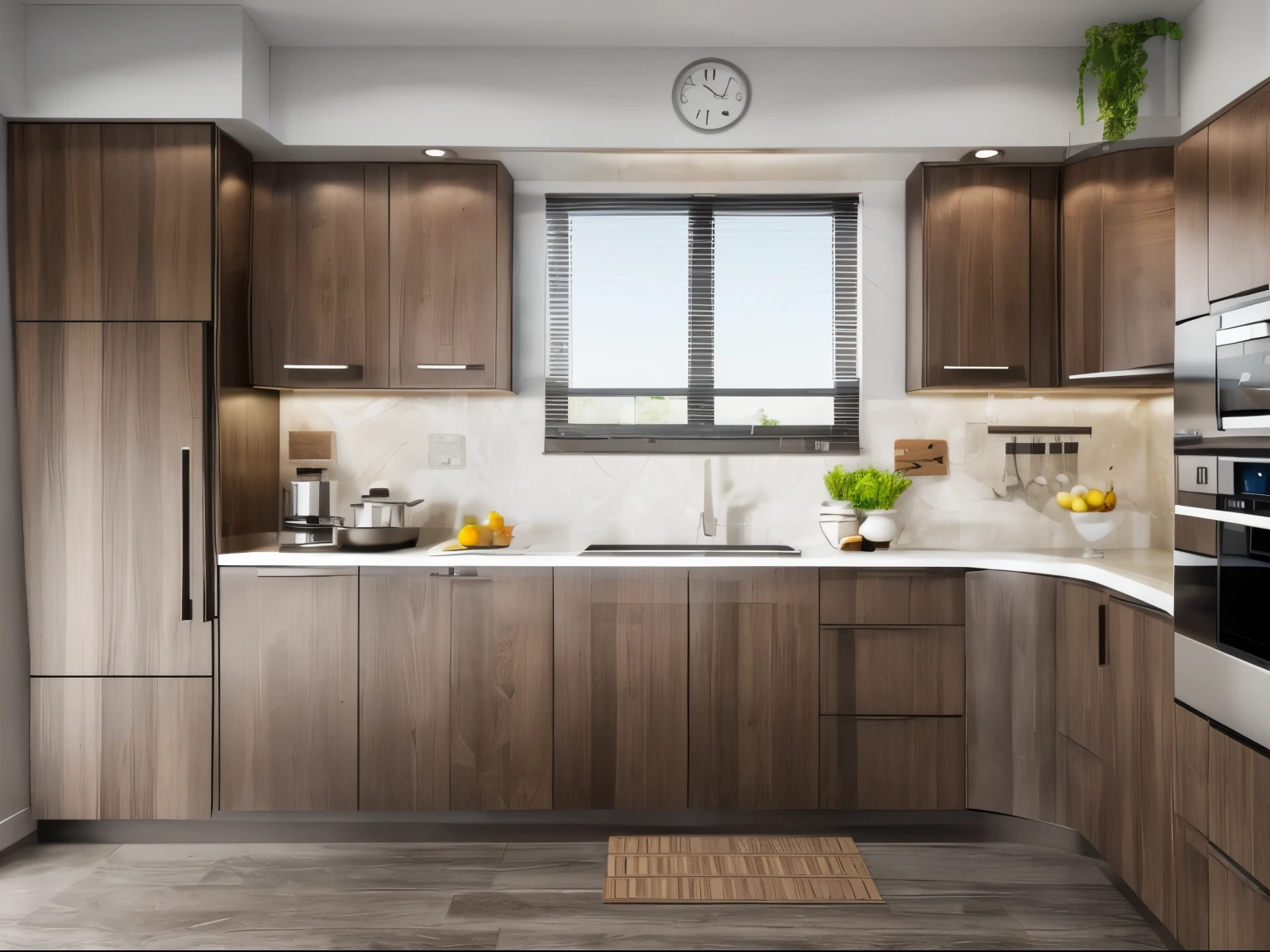 there is a MODERN kitchen with a sink, dishwasher, and a window, wood cabinets,  kitchen backdrop angled view,  kitchen backdrop, brown wood cabinets, kitchen, small kitchen, cabinets, kitchen counter,  kitchen, house kitchen on a sunny day, , super-realistic, extremely realistic, realistic masterpiece , MDF wood, An Cuong,WINDOW