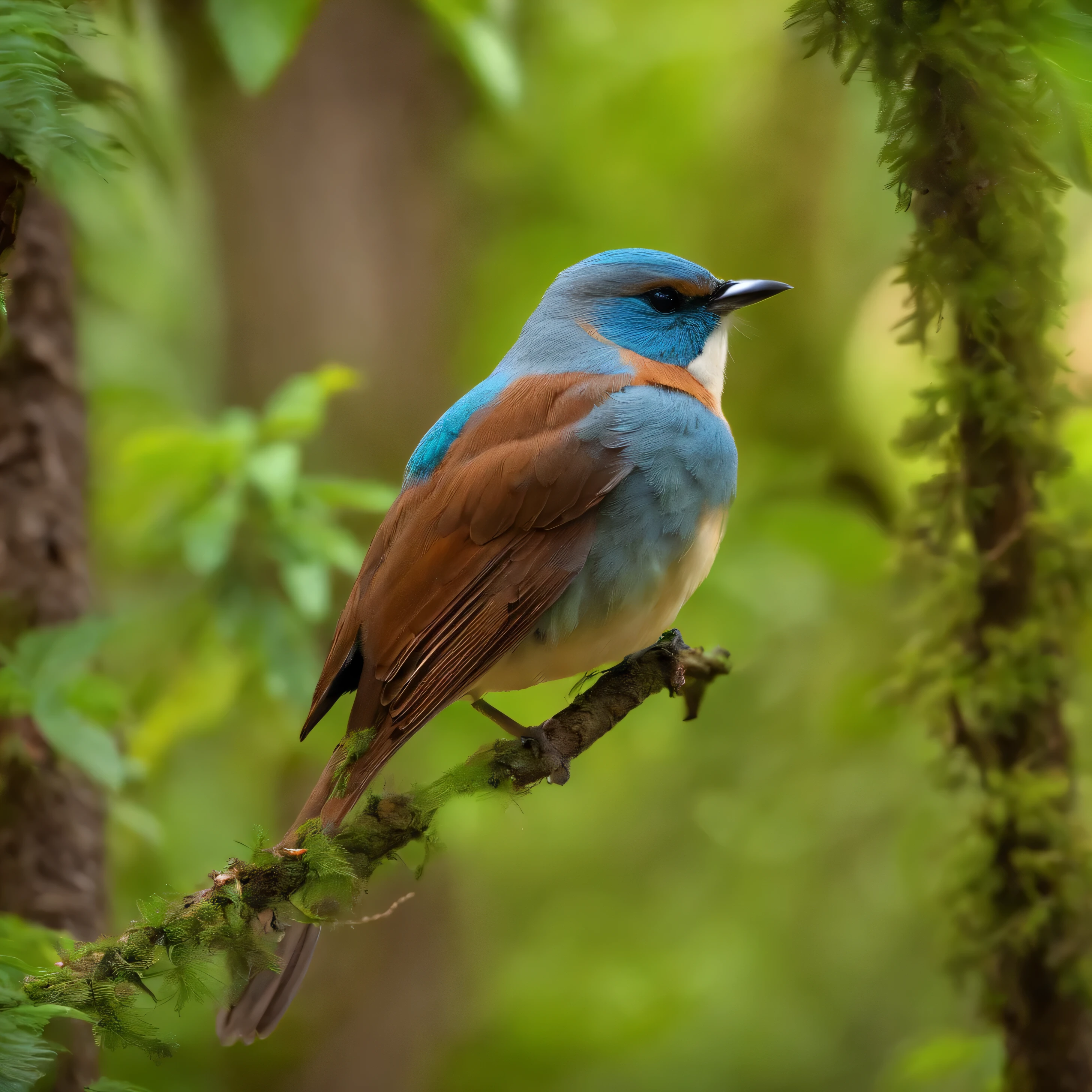 birds in the forest nightingales