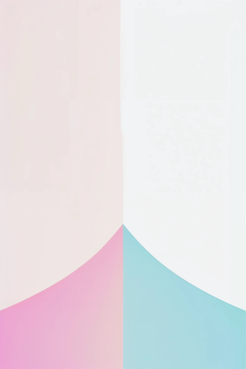 LinkedIn cover with a white background and two wavy lines, side by side, going across this background. The first wavy line is pink and the other one is dark turquoise blue. They don't occupy all the space of the white background