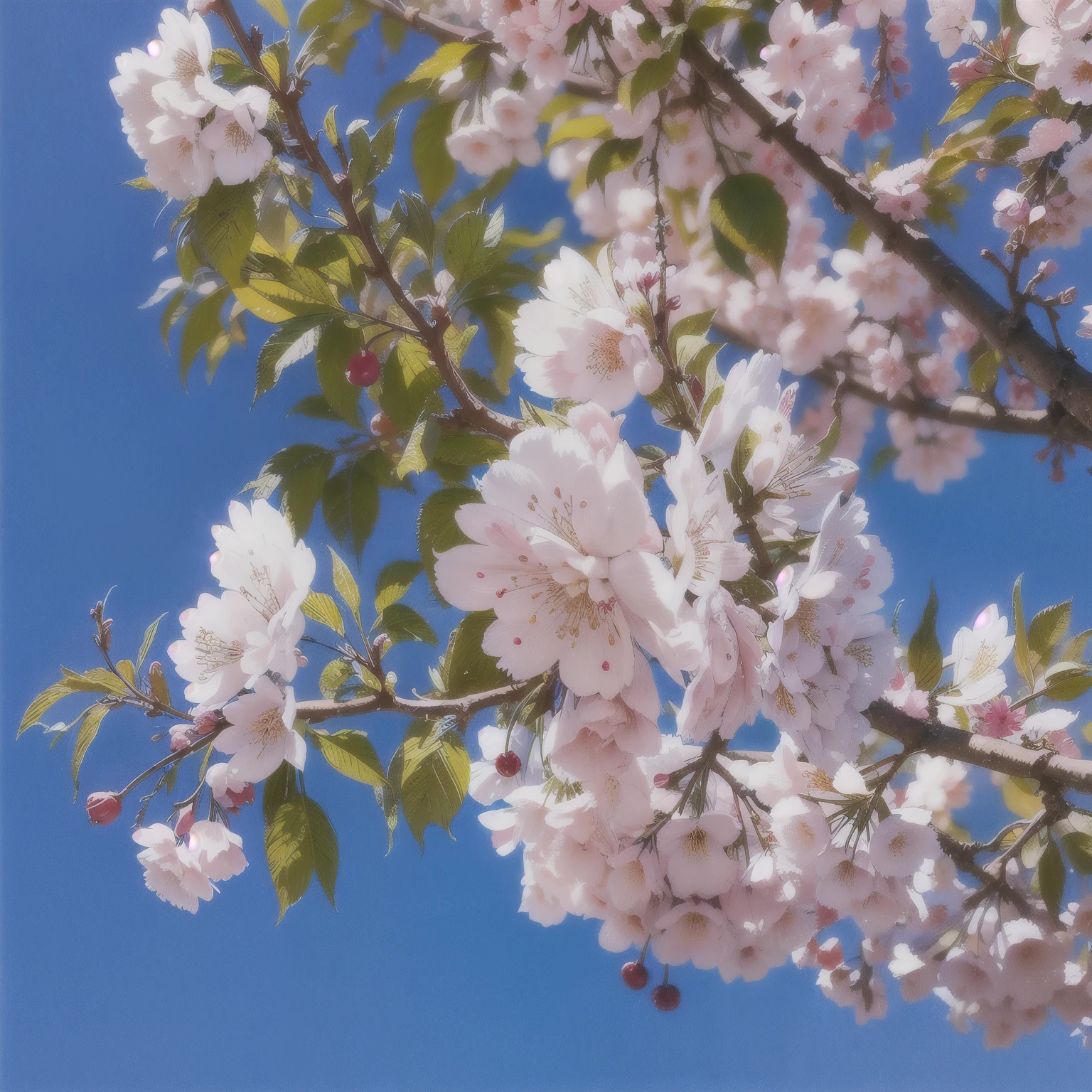 Simple cherry blossom art