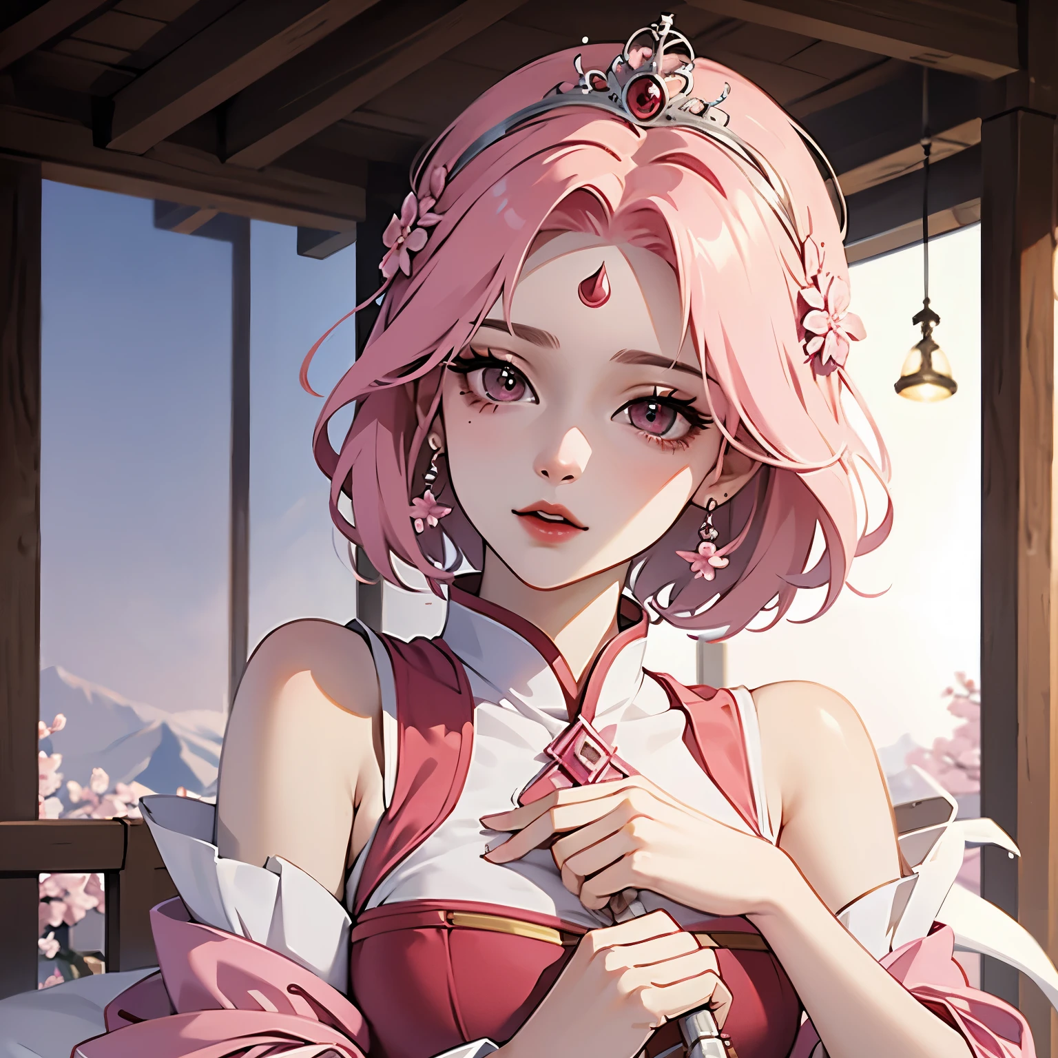 Sakura Haruno Dressed as a princess from the imperial era.