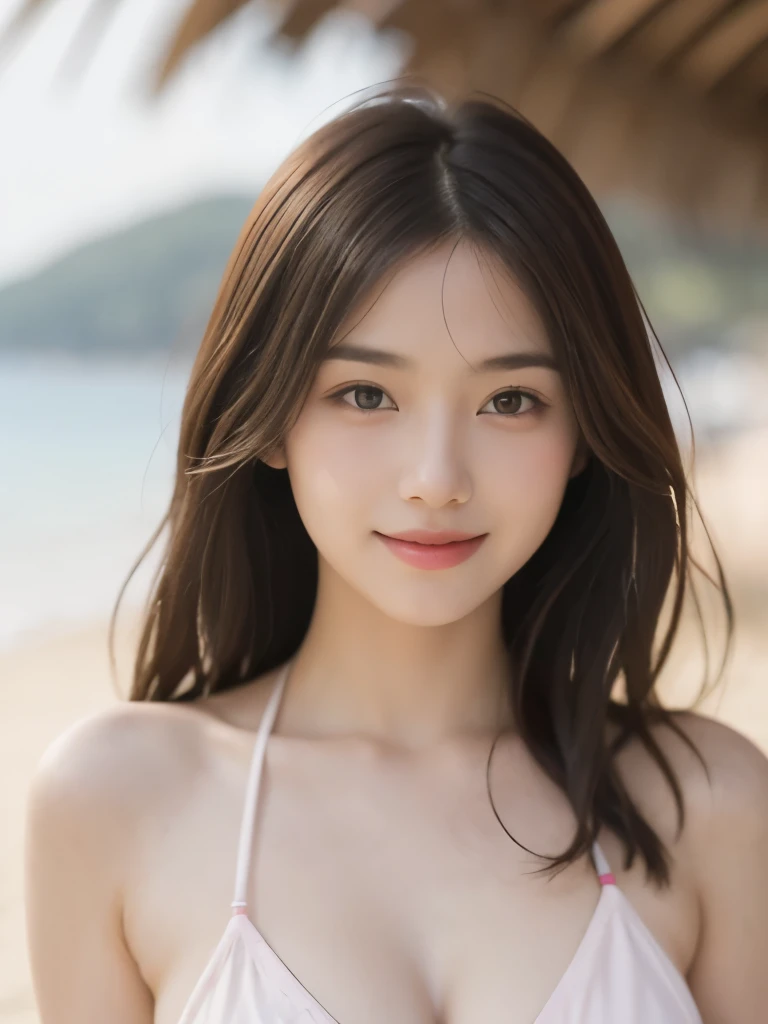 8K、having vaginal sex:1.2, full body, sea the background of、Neat and clean girl, petiterson, See-through clothes, (slim, Small, Flat, Small), Twin-tailed, Photorealistic, detail, (Detailed skin texture:1.15), Ultra Detail, Wear sandals, delicate sexy collarbone, Smile, Super Detailed Face, Detailed lips, Detailed eyes, 13 years icate eyebrows、Little baby face、Profaphy、watching at viewers、South Island Sea