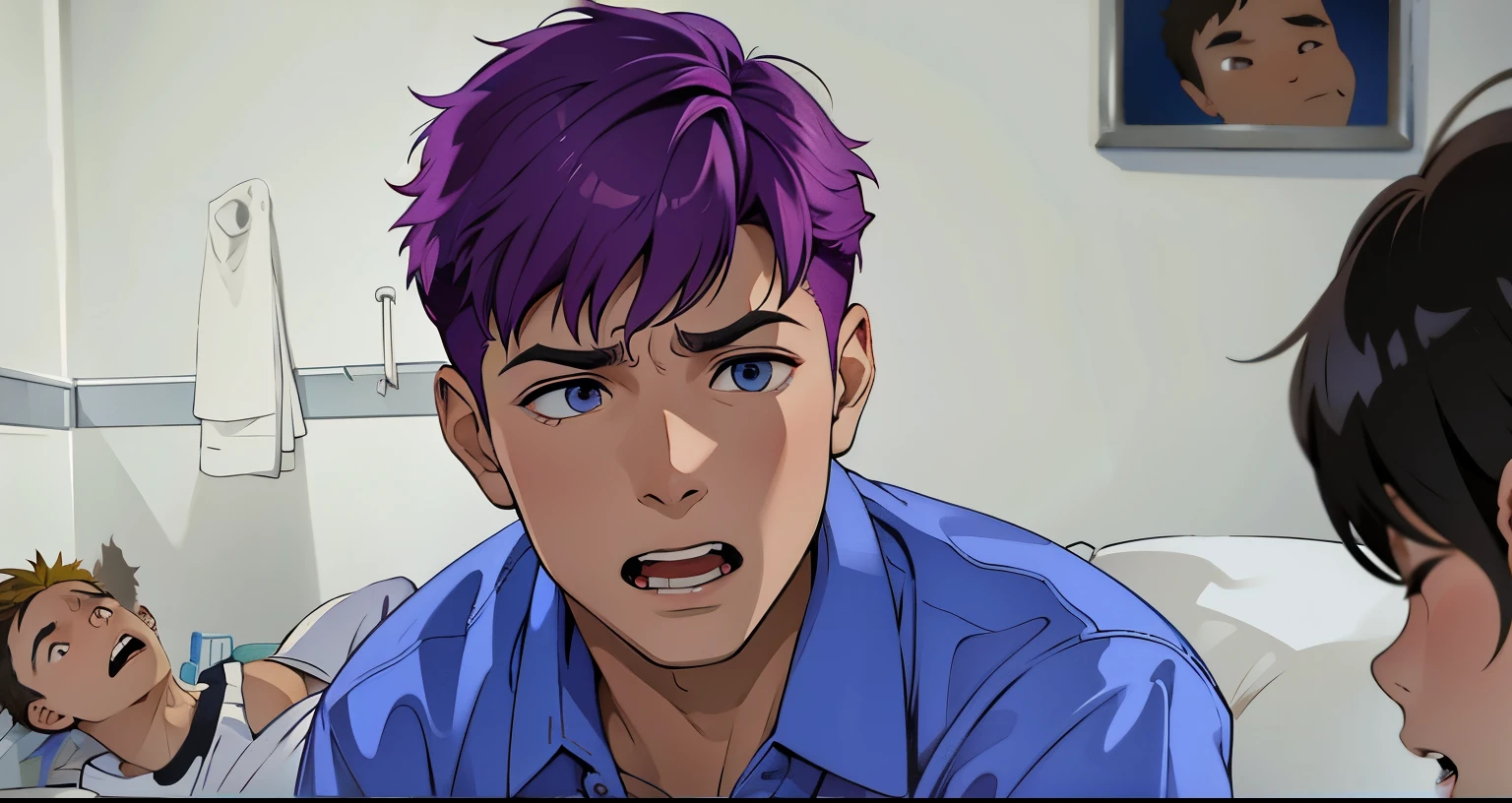 pain anguish they are screaming there are two cute 16 year old boys, esta ofendido l
