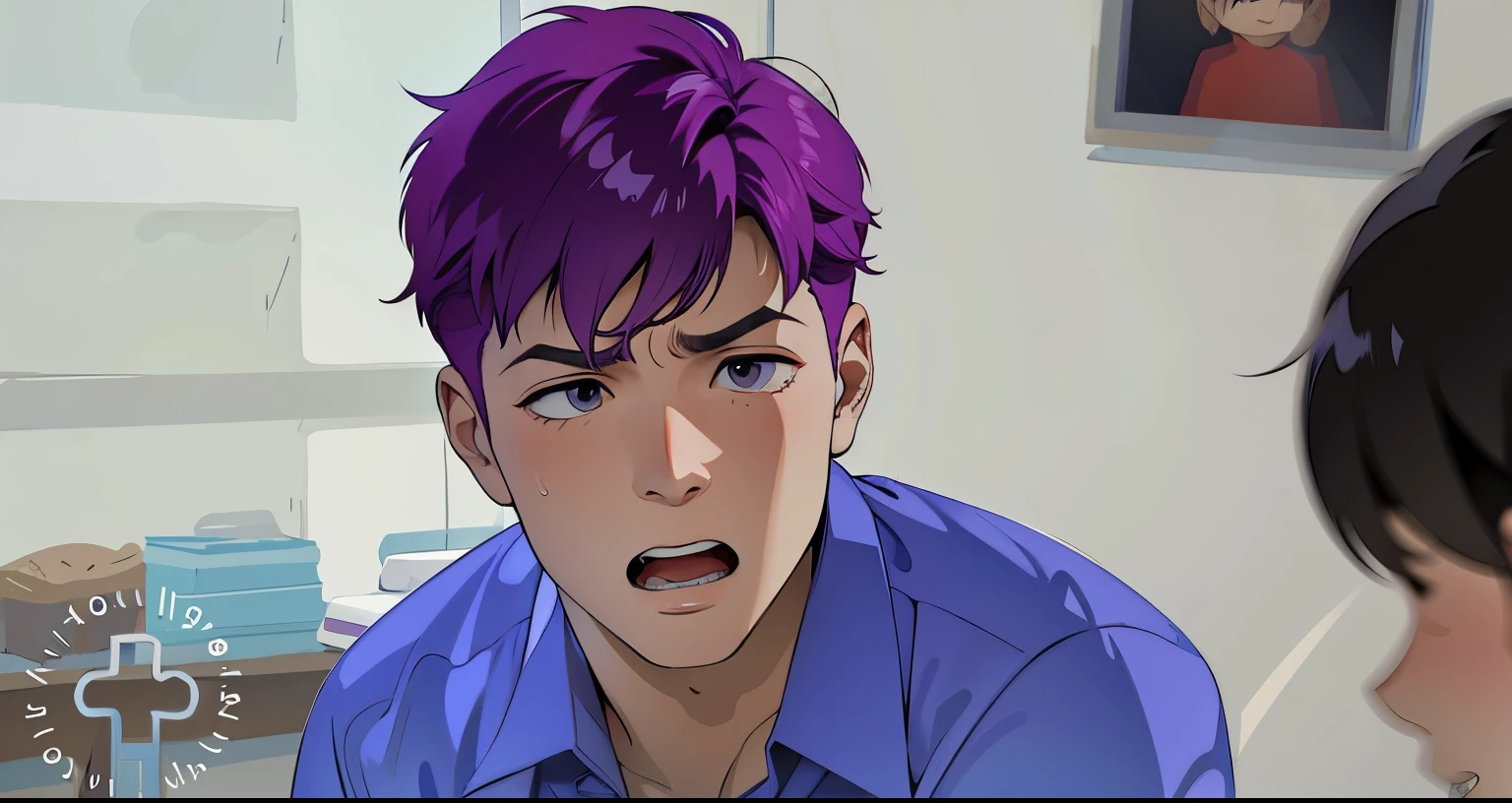 pain anguish they are screaming there are two cute 16 year old boys, esta ofendido l