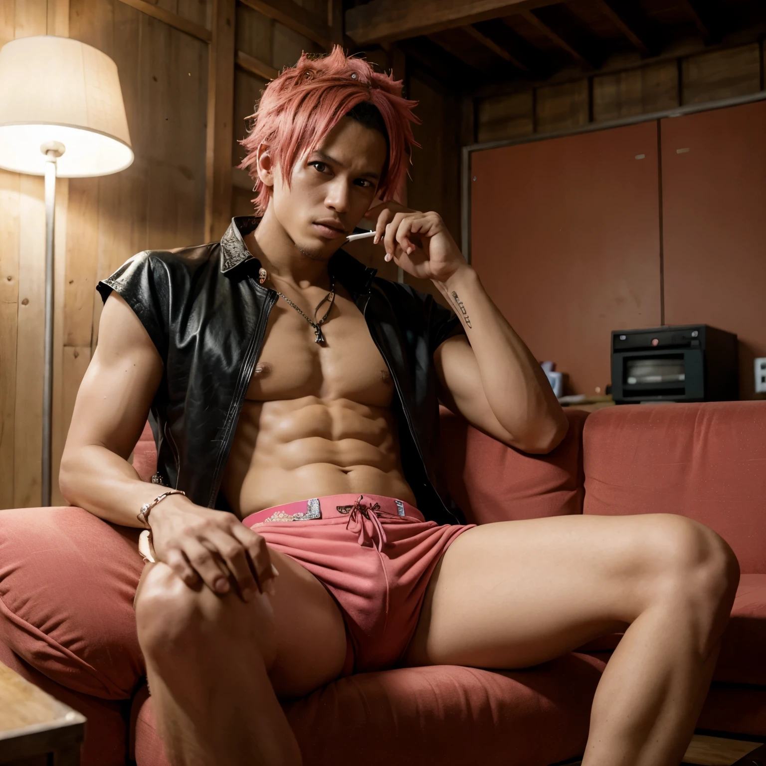 AnimeOnepiece,Donquixote Doflamingo,Hiphop,Phisit Ruengsawat,sit,cool,cigarette