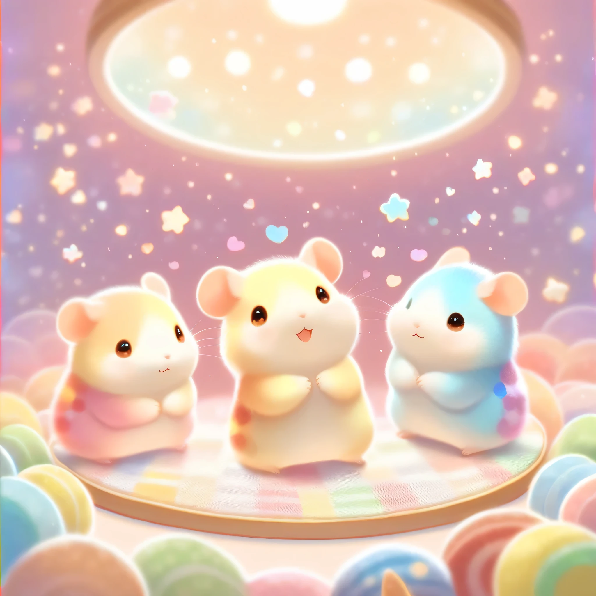 cuteAn illustration,Hamster kindergarten,hamster family:animal:cute:Snuggle up close:sleep:comfortable and warm:looks happy,An illustration,pop,colorful,color,dim,lamp light,hamster familyが眠っています:dream happy dreams,The room is warm and full of happiness,,colorful,fancy,fantasy,patchwork:quilt,Detailed details,fluffy,randolph caldecott style,hamster,the cutest hamster,fluffyhamster,Rich colors,Cast colorful spells,concentrate,Optimal configuration,perfect composition,accent,An illustration that children will enjoy,For children,Feel warm,wonderful like a dream,hamsters looking happy and having fun,Children's Toys,dance,The kids&#39;my room,group photo,a bit,Cast colorful spells,Sparkling,heart