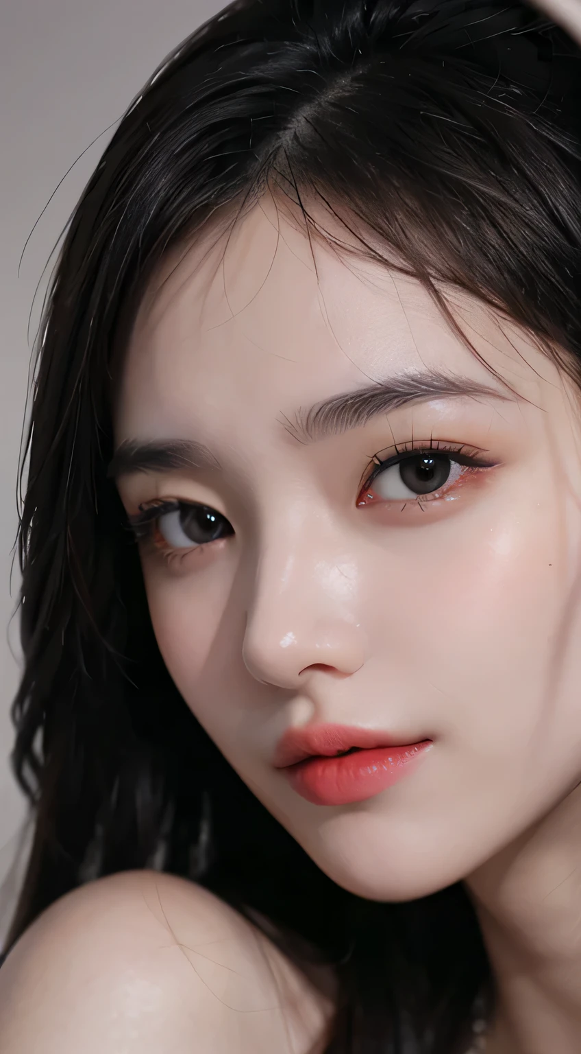 Photocinematic, detailed facial features, no-makeup, Realistic skin, born, Urzangarh, Phantom High Speed Camera, shadow play, A hyper-realistic, Detailed Face - AR 16:9 --s 750 --v 5.2、I can see the cleavage、smil,