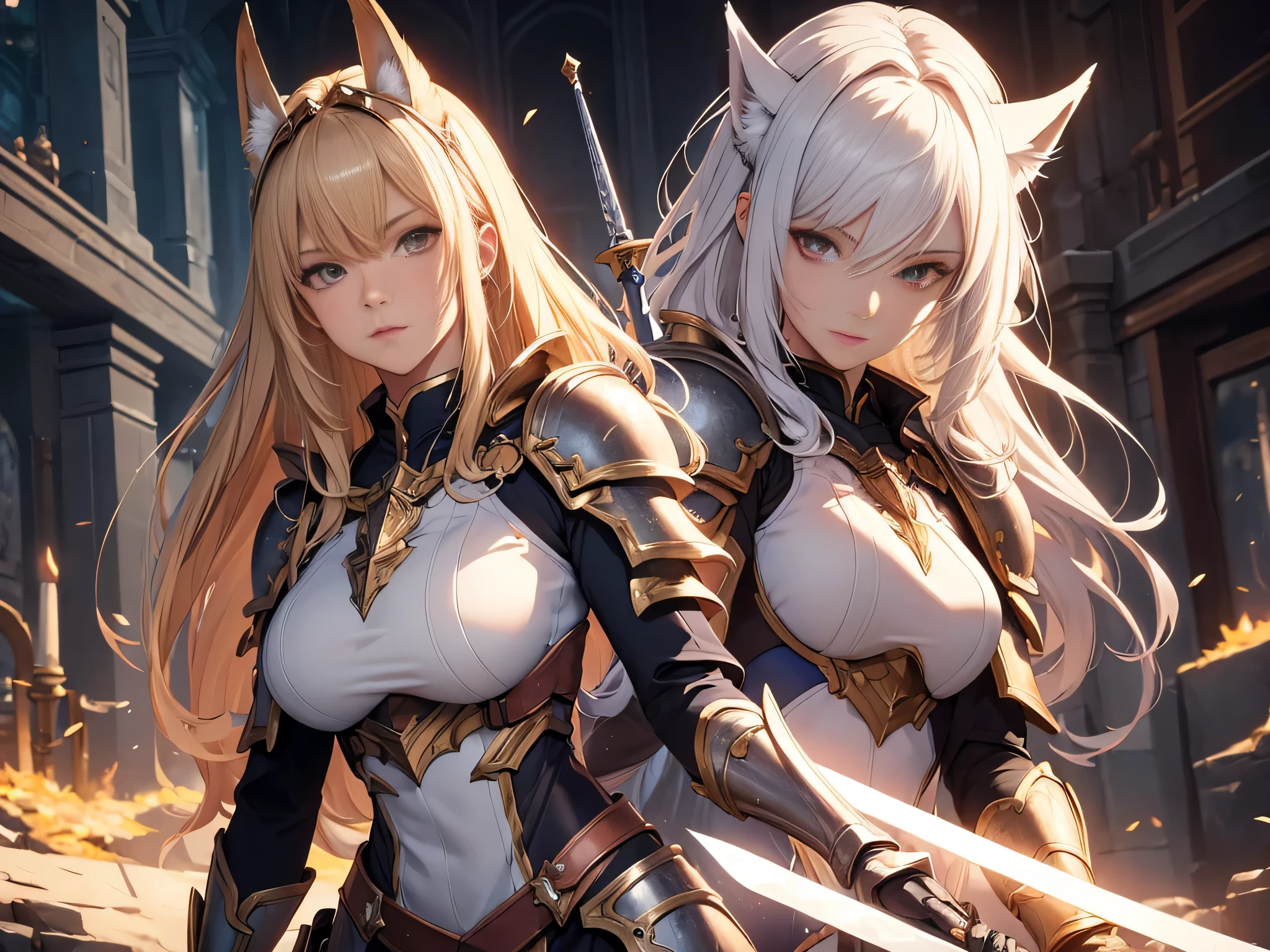 Anime - Imagen de estilo de una mujer con una espada y una armadura, chica armadura, caballeros de la chica del zodiaco, chica valquiria mecanizada, cushart krenz arte clave femenino, beautiful paladin woman, portrait caballeros de la chica del zodiaco, armadura de bikini caballero femenino, diosa cyborg en el cosmos, diosa del anime, obra de arte oficial muy detallada, in opal armor, impacto de ayaka genshin