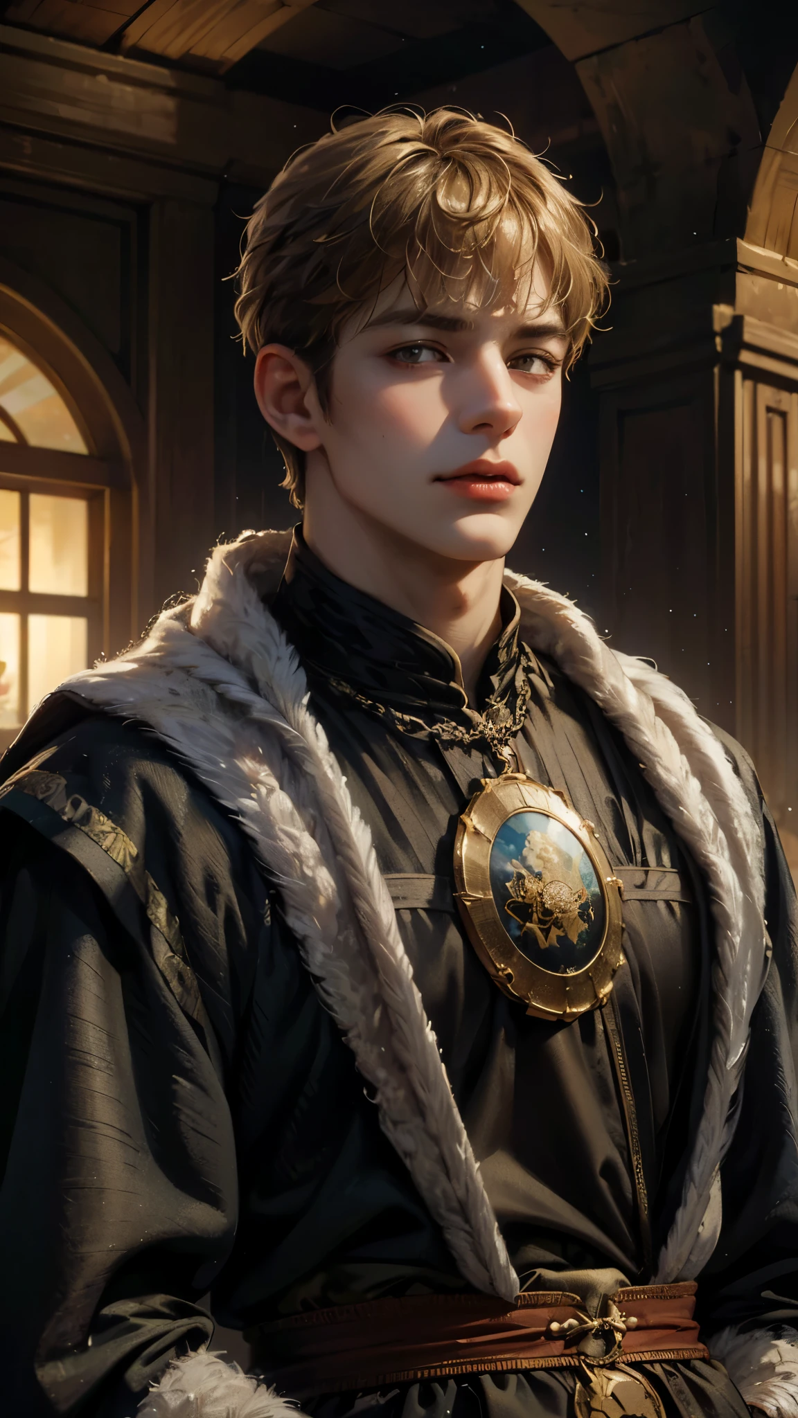 (masterpiece, top quality, best quality, official art, beautiful and aesthetic:1.2), boy, handsome, extreme detailed faces, (fractal art:1.3), colorful, highest detailed, (perfect face), shiny skin, HDR, cantarella, extremely detailed surroundings, detailed clothes 