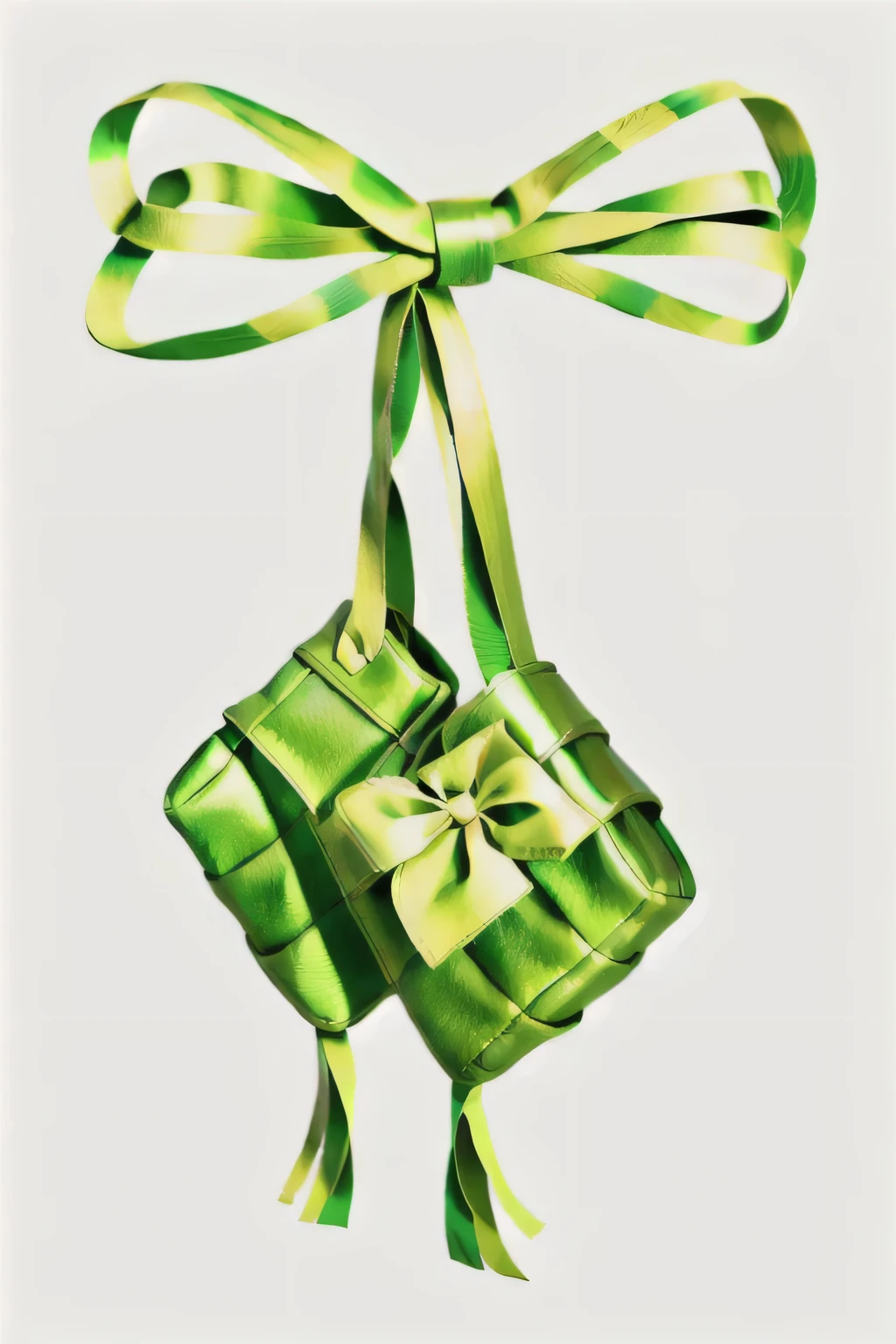 there is a drawing of a green bag with a bow, sukkot, green, ribbon, illustration”, a green, palm, negao, 0, 3 4 5 3 1, artists rendition, bao pnan, by Jane Freeman, macuahuitl, by Anna Füssli, hosada, 5d, 5 d, ilustration, test