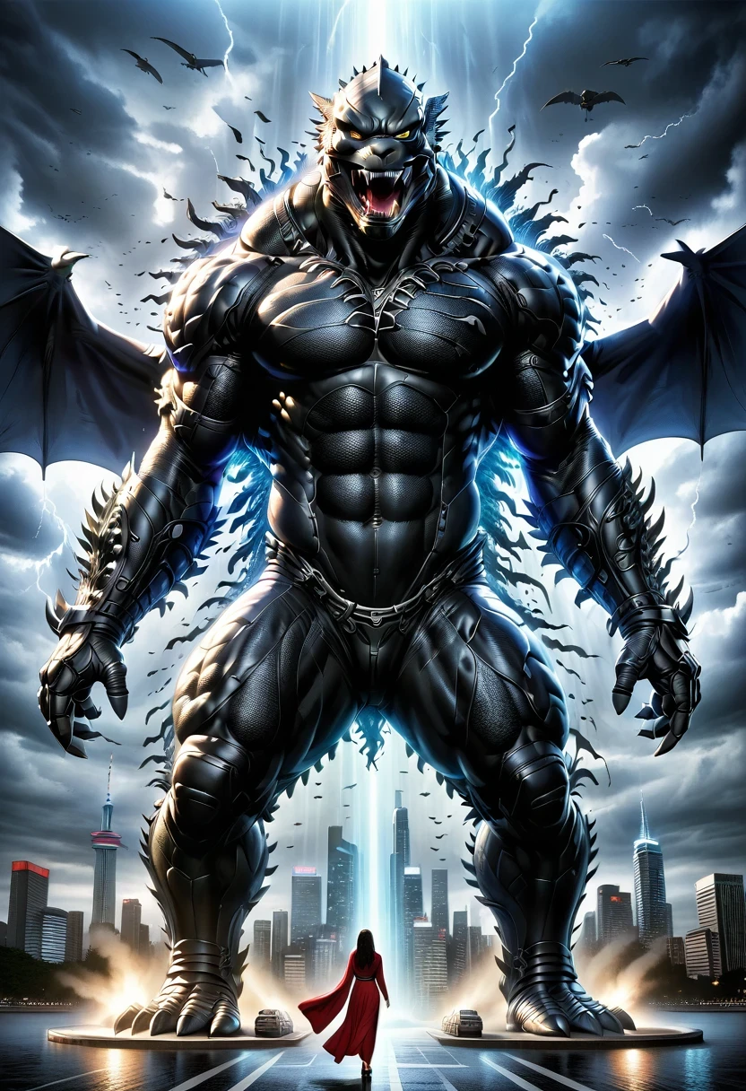 （godzilla：1.5），（gothic art），（Fear：1.4），（correct human ：1.37）