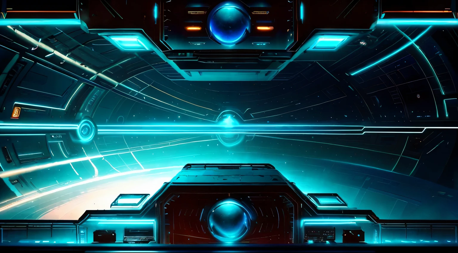 a close up of a blue and black spaceship with a clock, game overlay, videogame background, game hud, cyber background, vhs overlay, techno neon projector background, background of digital greebles, dark sci - fi background, scifi background, detailed sci - fi backgrounds, background(solid), dark hangar background, background cyberpunk spaceship, background hyper detailed, video game texture