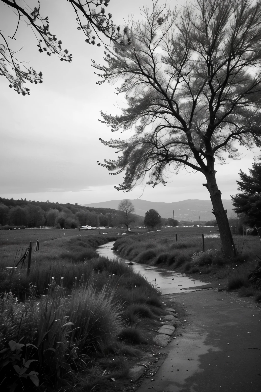 nature, Gray-scale
