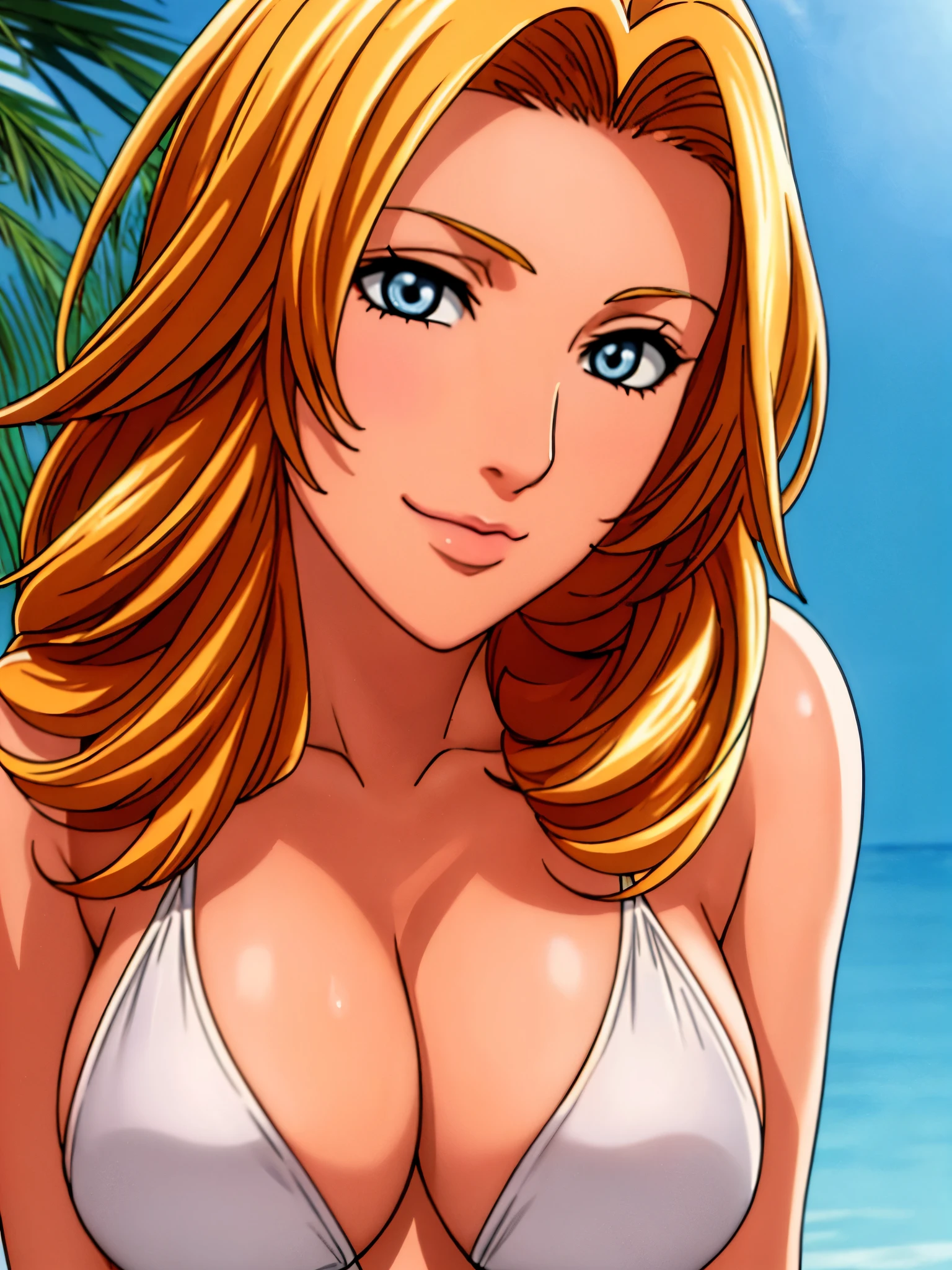 standing pose, (white bikini), (potrait body), (bedroom Background), blue eyes, Blonde hair,bangs,Long_hair, 1 girl, 20yo,Young female,Beautiful Finger,Beautiful long legs,Beautiful body, Beautiful Nose,Beautiful character design, perfect eyes, perfect face,expressive eyes,perfect balance, looking at viewer,closed mouth, (innocent_big_eyes:1.0),(smiling), official art,extremely detailed CG unity 8k wallpaper, perfect lighting,Colorful, Bright_Front_face_Lighting,White skin, (masterpiece:1.0),(best_quality:1.0), ultra high res,4K,ultra-detailed, photography, 8K, HDR, highres, absurdres:1.2, Kodak portra 400, film grain, blurry background, bokeh:1.2, lens flare, (vibrant_color:1.2),professional photograph, (Beautiful,large_Breasts:1.4), (beautiful_face:1.5)