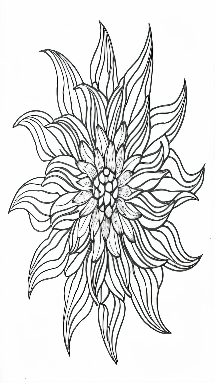 Mandala of a flower 