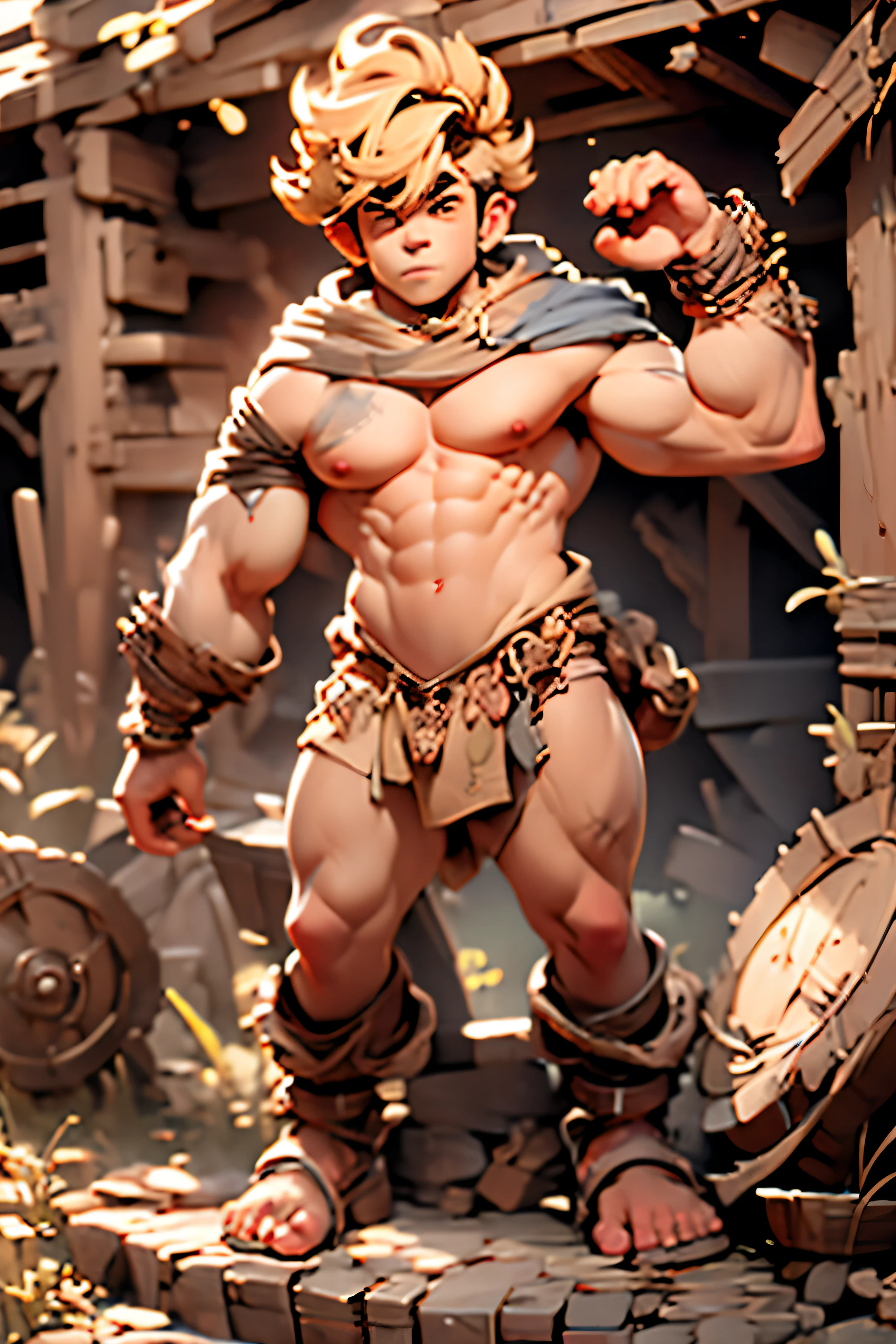 arafed boy, , 13years old, 1 3 yet pic, perfect body, shirtless, lean and muscular, fit physique, naked, nude, armpit, lean man with light tan skin, lean but muscular, messy hair, rape face, anatomically correct, textured skin, high details, highres, huge pecs, wide areolas, big nipples, sexy, no clothes, naked