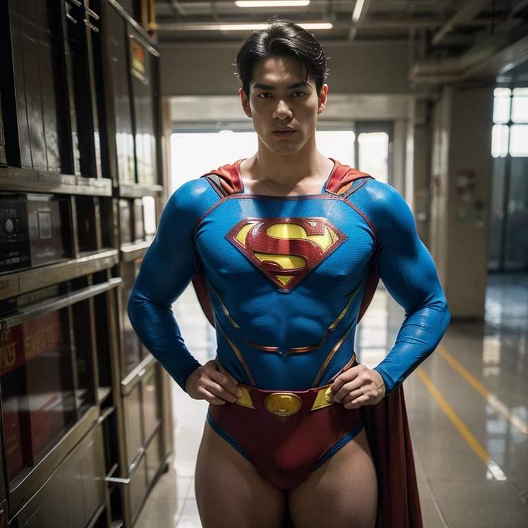 Man body setting,Superman costume tights , (bare thighs)