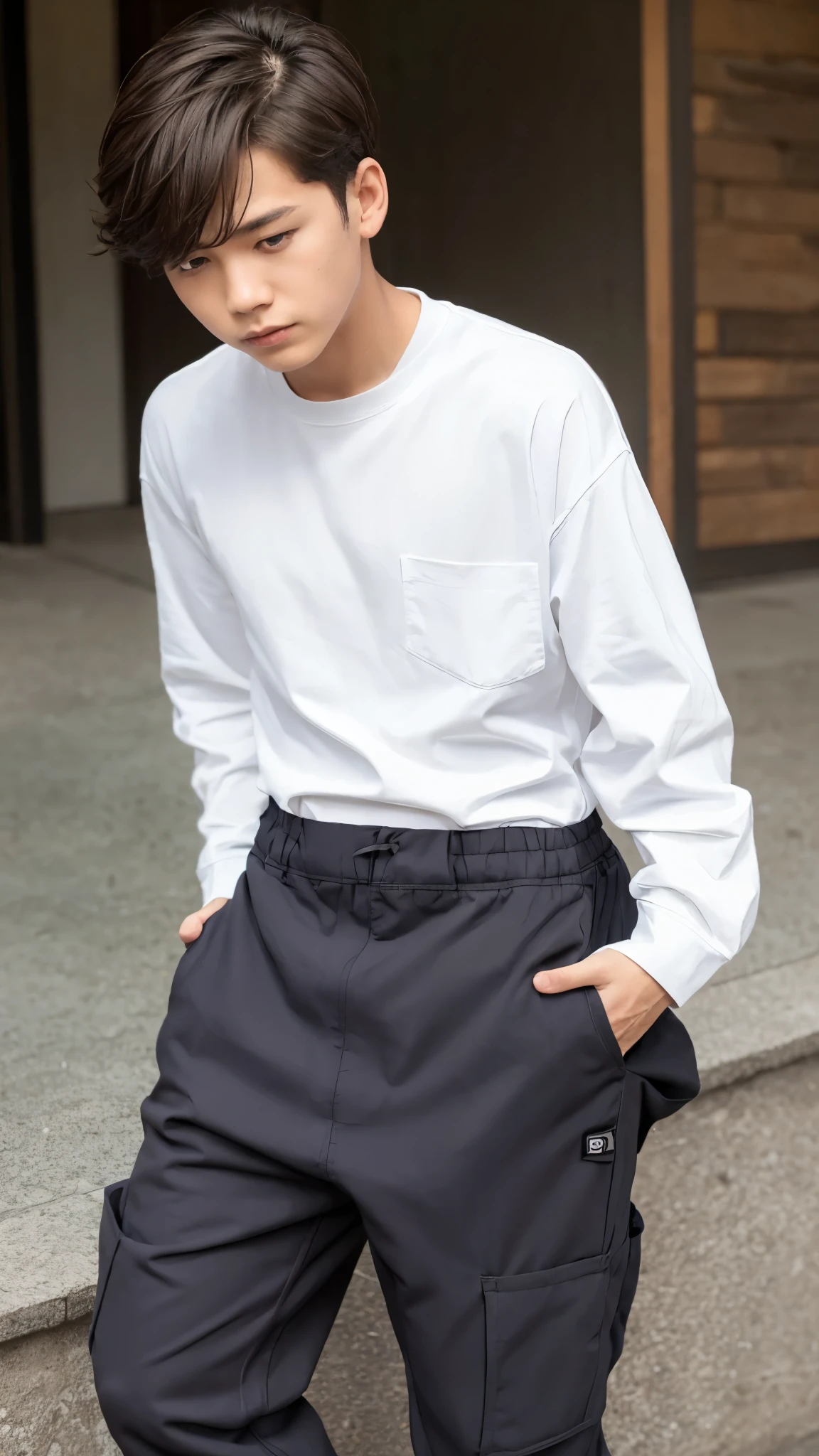 Boy shits ot pant