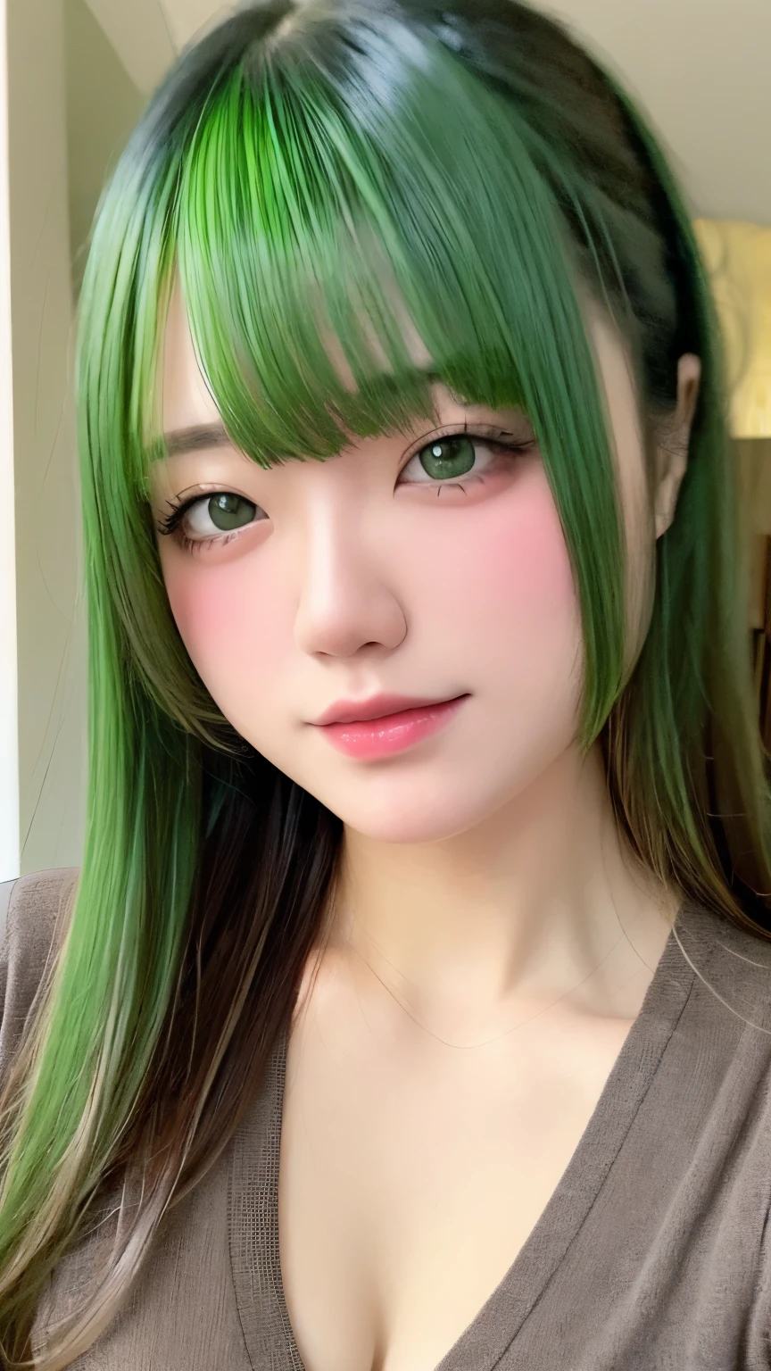 (((green world:1.3)))、highest quality, table top, High resolution, (((1 girl))), 16 years old,(((eyes are green:1.3)))、Yamato Nadeshiko wears kimono beautifully、((12 hitoes、伝統的な12 hitoes)), Tyndall effect, realistic, shadow studio,Ultramarine lighting, dual tone lighting, (high detail skin: 1.2)、dim lighting、dark lighting、 Digital single-lens reflex camera, photograph, High resolution, 4k, 8K, background blur,fade out beautifully、green world