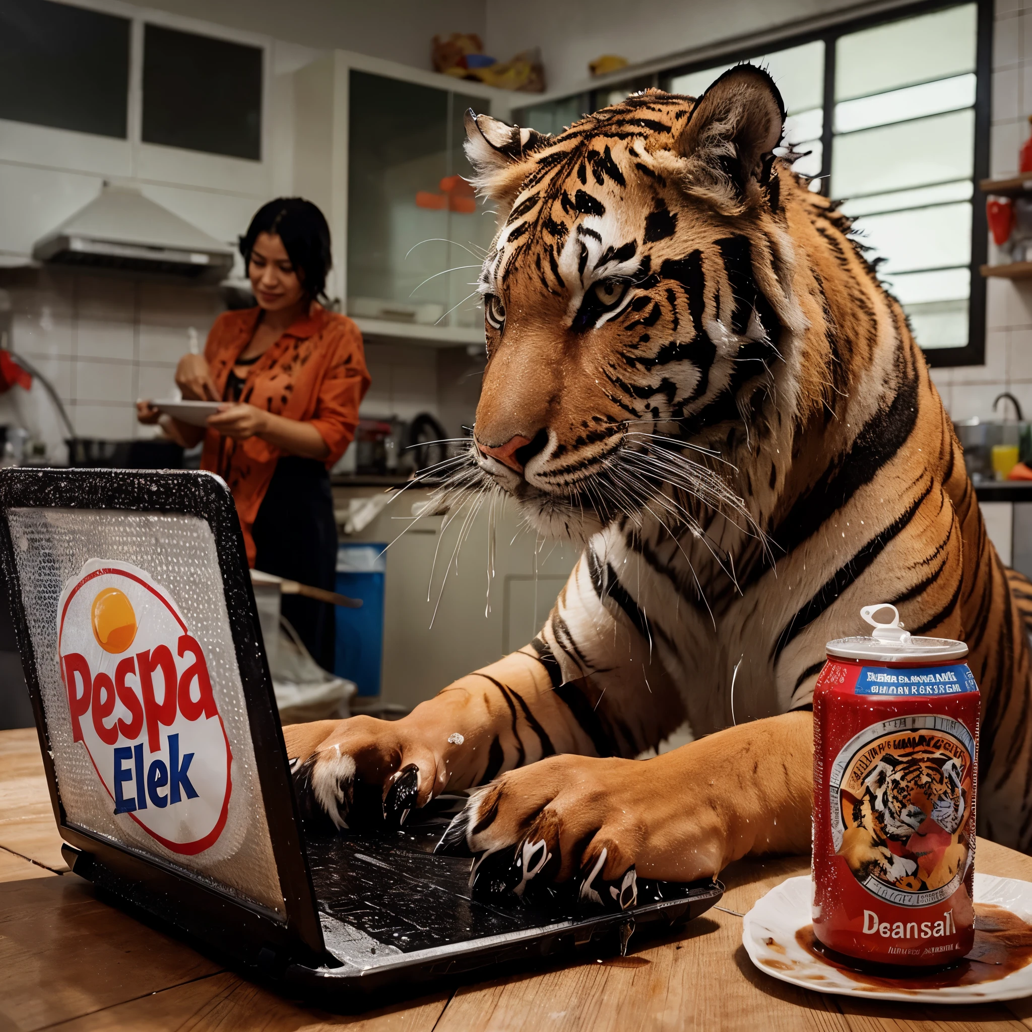tiger, and indonesia woman