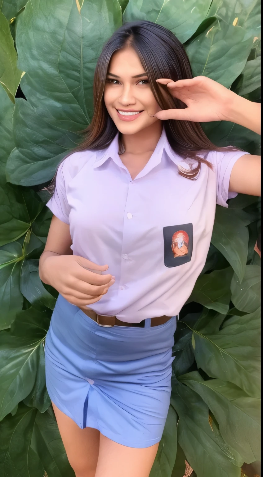 ((Top Quality, 8k, Masterpiece: 1.3)), 1 girl, Beautiful woman with plump abs: 1.3, Full body, open breast, big Breast,sexy, (Long hair, Big: 1.2), High School Girl Uniform: 1.2, Super Delicate Face, Delicate Eyes, Double Eyelids, Smile, Home, Random Color Clothes
