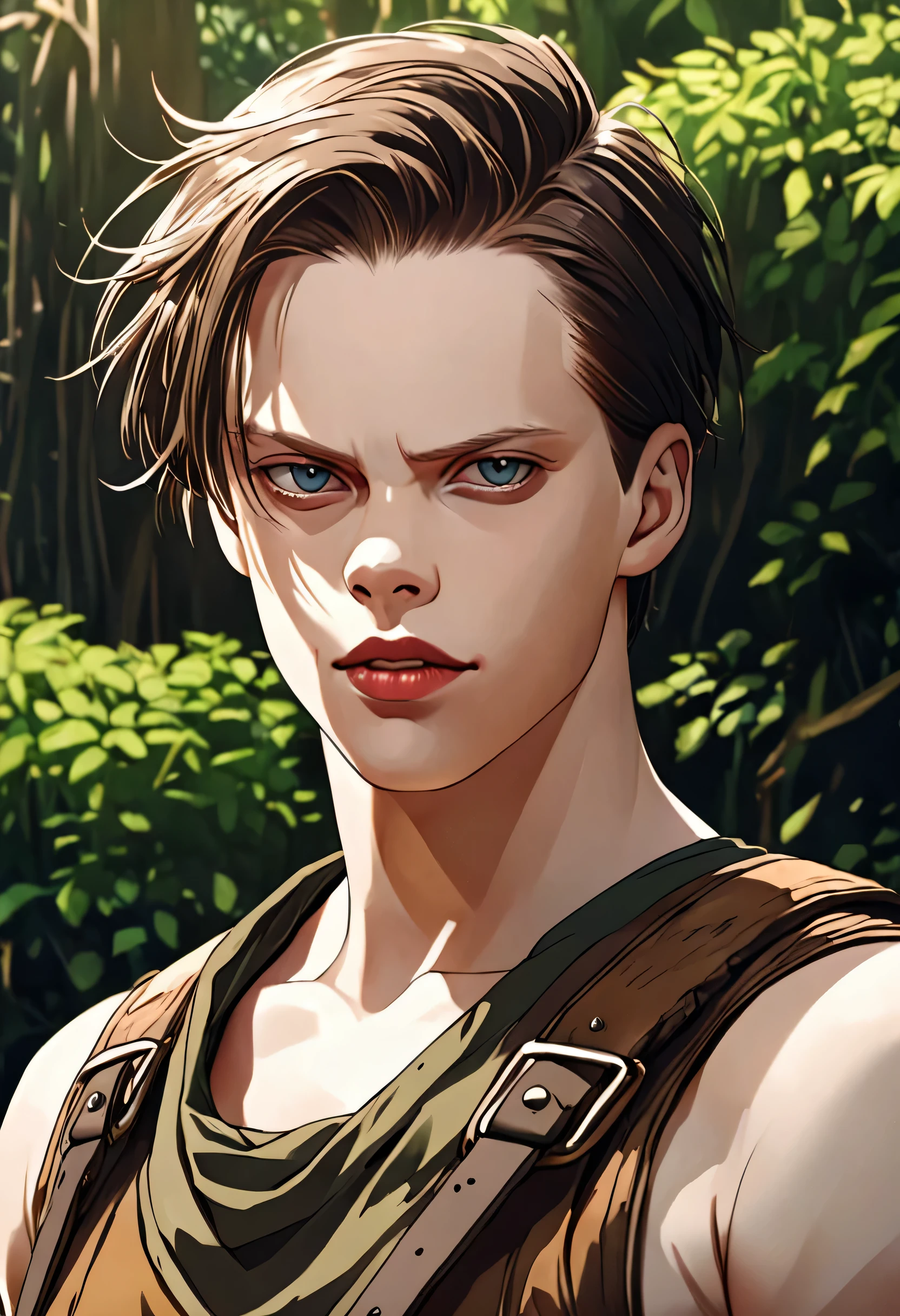 Imagine Bill Skarsgård (homem macho) no Velho Oeste Selvagem (textura da pele), intrinsecamente detalhado, detalhes finos, hiperdetalhado, rastreamento de raio, underground dispersal, soft diffused lighting, profundidade superficial de campo, por (Oliver Wetter)
 trends at cgsociety, intricado, Alto detalhe, sharp focus, dramatic,arte de qualidade 8k estilo anime Akira toriyama, detalhado,pose de cowboy , corpo todo.