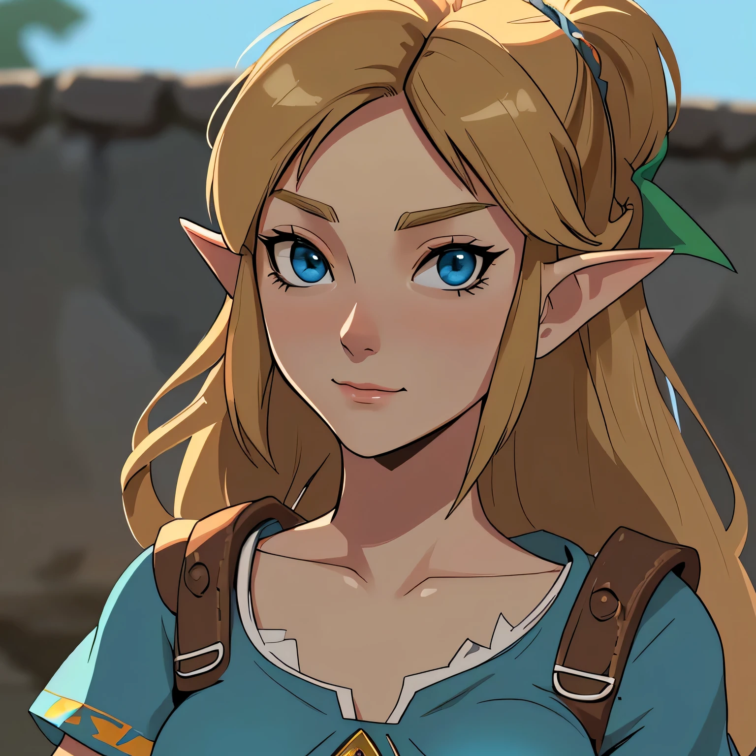 Zelda stay front of viewer