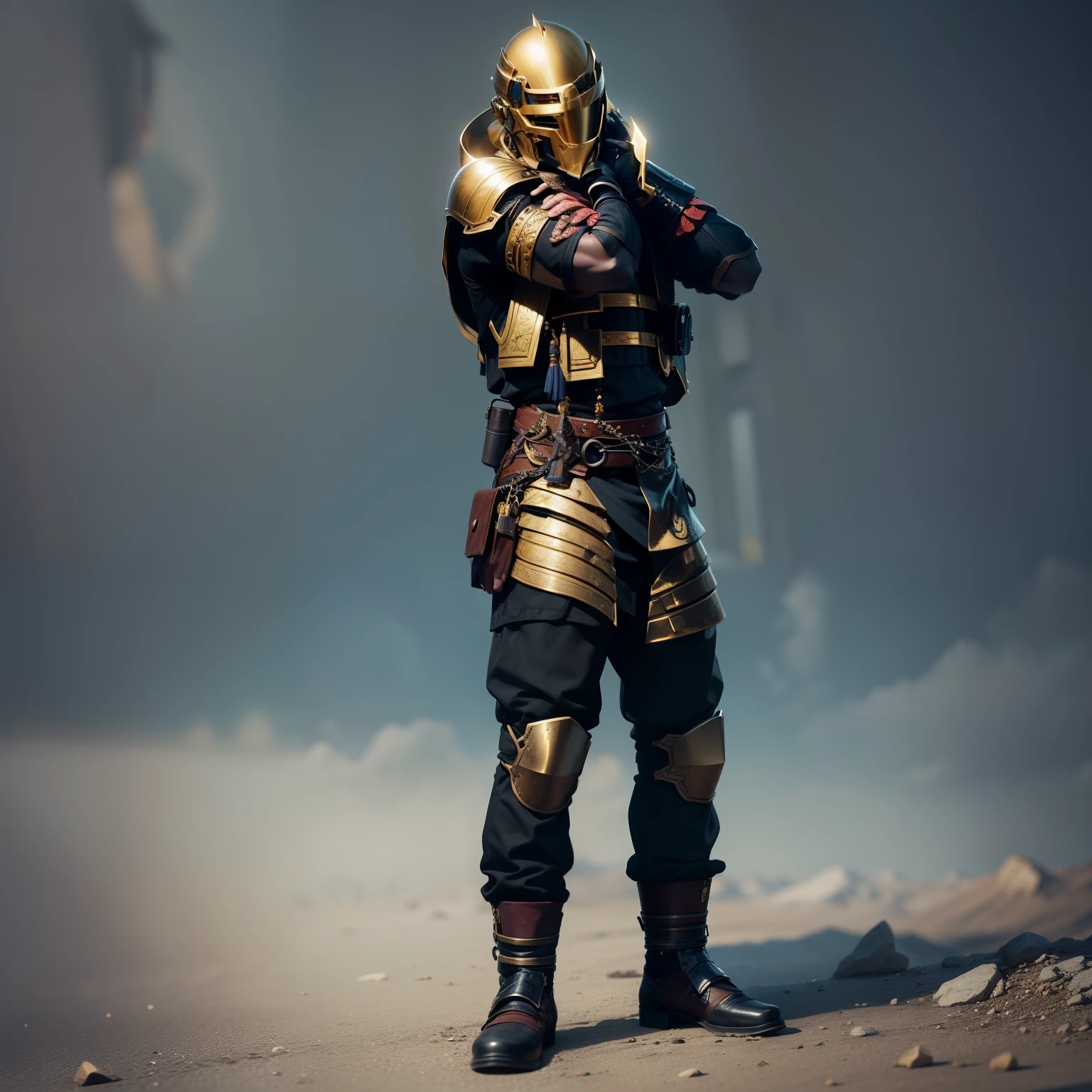 create metal and gold from stone without changing the head and face without changing the details