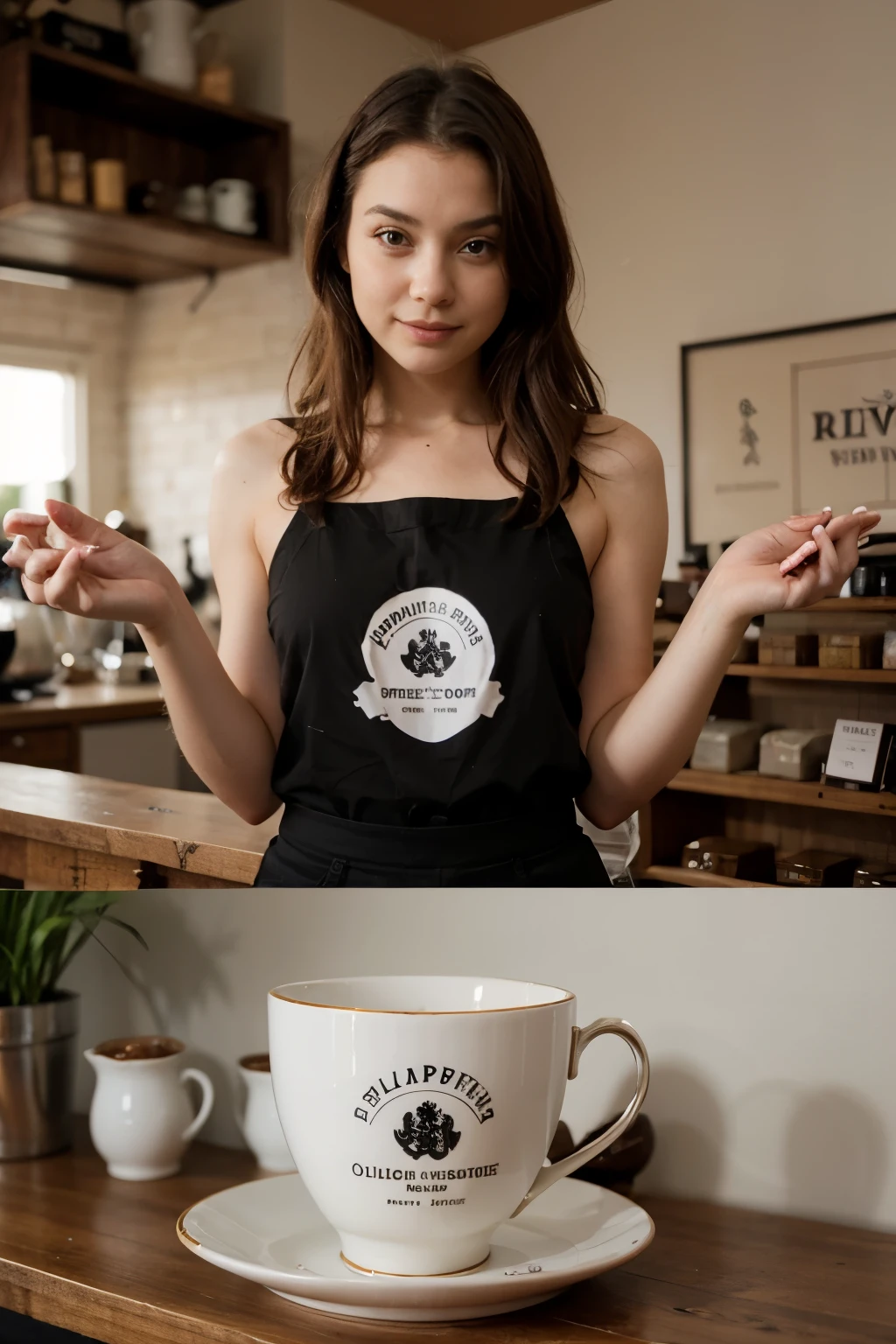 logos for a tea shop called CALLIOPE