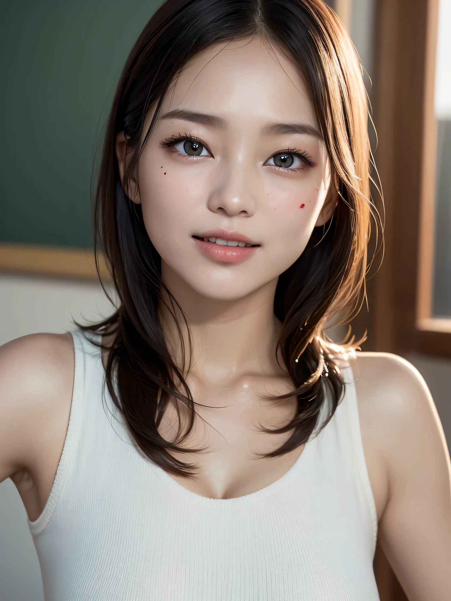 A slight smil,NSFW,(cammel toe),(Best Quality:1.2), female dog,(Female genitals:1.1),in 8K, Raw photo, (Brown eyes :1.1), full body Esbian,Beautiful sexual woman, Best Quality, Raw photo, unbelievable Ridiculous,Pretty Face, face lights, Dynamic lighting, Cinematic lighting, highest details, ighly detailed, ultra-detailliert, finely detail, ighly detailedな目と顔