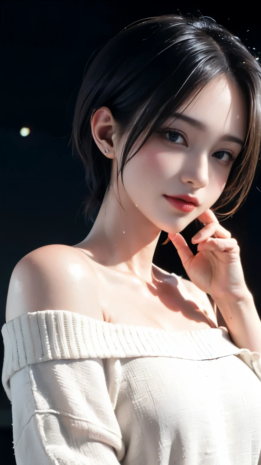 (Browsing Caution:1,4),Mix 4, (8K, RAWphotograph, Highest quality, Tabletop: 1.45), (Realistic, Realistic: 1.37),illumination, night, プロのillumination, photographn mapping, Radio City, Physically Based Rendering, Gradient Brunette, 高品質のphotograph, High resolution, 1080P, (Detailed facial depiction), (Detailed description of the hand), (Delicate CG), Extreme light and shadow, Rich details, (Detailed facial features), (Highest quality), Look in front of you, Highly detailed face, Highly detailed lips,  超High resolution, (truth: 1.4), photograph, 1 Girl, [(sad)],  , Thin limbs, movie, Cool pose, I Cup, Highest qualityな完璧なボディ, photographのような, (1 Girl: 1.3), Perfect balance, (Huge, Perfect breasts, Areola),(Realistic, Realistic:1.37),One Girl, Cowboy Shot,Professional Lighting, Photon Mapping, Radio City, RAWphotograph、(Realistic:1.4)、Octane Rendering、Complex 3D rendering with ultra-detail, Studio Soft Light, Rim Light, Crisp details, Super detailed, Realistic skin texture, detailed aspects, Beautiful details in the eyes, Highly detailed CG Unity 16k wallpaper, Compensate, (Detailed Background:1.2),Highest quality, 超High resolution, Tabletop, One Girl, One Girl,alone, Upper Body,Show Viewer, White Background, Multicolored Hair, Compensate , Lips parted, Black Lips, eyeliner, Gothic, Goth Girl,((Light on the face:1.2)),((movie照明:1.2)),(Photorealism:1.4),((30 piercings in left ear)),((necklace)),((A woman who is always smiling)),((nightのプールサイド:1.4)),((Facial lighting:1.1)),((Face close-up:1.2)),((Delicately draw the face:1.2)),(Very short bob hair:1.5),,(((Completely naked))),(((nsfw)))