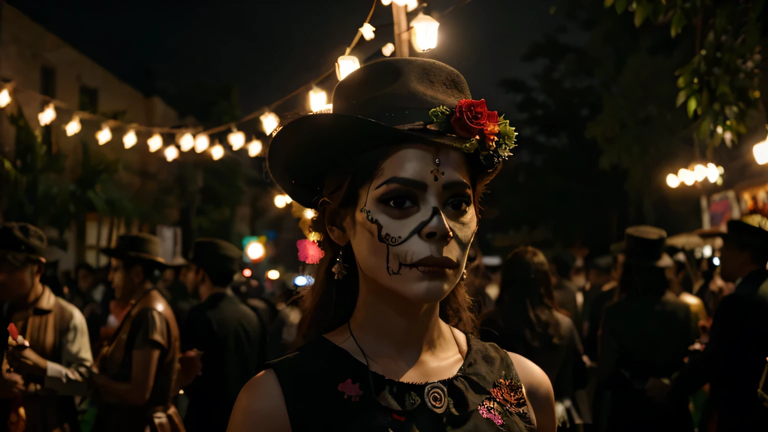 cinematic, 4k, Mexican culture el dia de los muertos