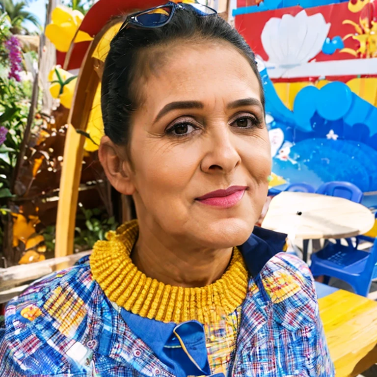 (8k, CRU, profissional, Melhor qualidade, obra de arte: 1.2), (realista, photorealista: 1.37), ultra-detalhado, (retrato grande angular de 25 mm), (pele mais detalhada: 1.2), rosto muito detalhado , woman , solo