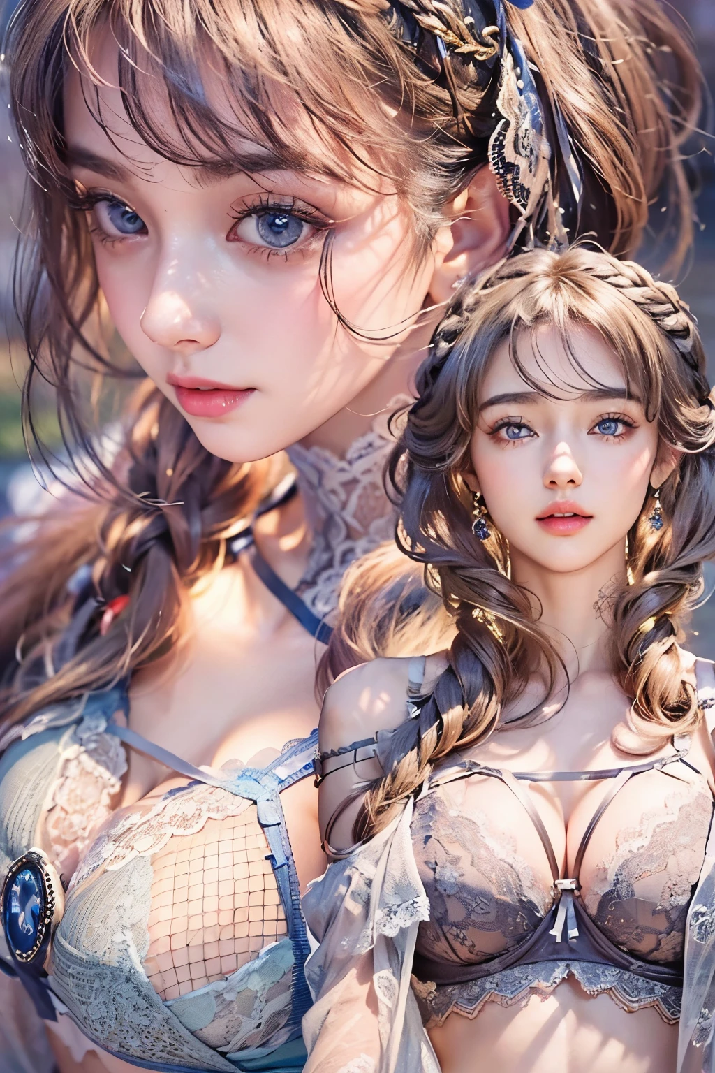 1woman, (Ultra realistic, high res), (highly detailed eyes, highly detailed hair, highly detailed face, highly detailed plump lips), (off shoulder with open breasts), breasts, upper body, caute smile, (best quality:1.4), Raw photo, (realistic, photo-realistic:1.37), professional photography, cinematic light, (fine face: 1.2),fashion model 20 years old, cute, [[[[pure eyes]]]], [[[[closeup]]]], [[[[chest]]]], [[[[neck]]]], [[[[shoulders]]]], perfect eyes, perfect iris, perfect lips, perfect teeth, perfect skin, soft front light, glow, HDR, (muted colors:1.2), Retrato da mulher、white skin、((cabelo Castanho ondas suaves)) Best Blanco Romantico、8k resolution、Frente Illuminada、アメリカの女の子のPortrait、solo、20-year-old、beautiful face、Upper body、medium side cut、beautiful black hair、beautiful little face woman, solo,　black theme,　look at the audience,one woman, It&#39;s real, Wolfsan-6500-V1.3, anime、animeスタイル、beautiful diamond eyes、20 year old american girl、braided hair、swimsuit、portrait beautiful detailed woman, very detailedな青い顔, Reality, beautiful narrow blue eyes, huge file size, Super detailed, High resolution, very detailed, highest quality, masterpiece, An illustration, very detailed, ticker, Unite, 8K painting wallpaper, fine, fine details, masterpiece, highest quality, Hvery detailed ticker uniform 8K wallpaper, face light movie lighting、cuteブラウス, dark background, oil, masterpiece, diffused soft film lighting, Portrait, highest quality (perfect face:1.4),stunning girl pictures,(8K and、photorealistic:1.25) 、(lip gloss、eyelashes、shiny face、shiny skin、highest quality、超High resolution、Depth of the bounds written、chromatic aberration、caustic road lighting、natural shading、sexy 1girl, Extremely cute, Amazing face and eyes, (Beautiful lovely smile), (extremely detailed beautiful face), bright and shiny lips, (cute bikini:1.3), (very elaborate lace bra:1.5), smooth skin, super beautiful, attractive, (Best Quality:1.4), (hyper quality), (Ultra-detailed), (hyper-realistic, Photorealsitic:1.37), Authentic skin texture, complex details, extremely detailed CG unified 8k wallpaper, RAW Photos, professional photograpy, Cinematic lighting, coast, sea, palm trees,masterpiece, best quality, high quality, High definition, High quality texture, High quality shadow, high detail, beautiful detailed, finely detailed, extremely detailed cg, detailed texture, a realistic representation of the face, realistic, colorful, delicate, Cinematic Light, sidelighting, Lens Flare, Ray tracing, sharp focus, (intrica, From Side, 