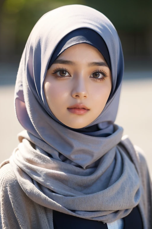 A girl with an Islamic hijab