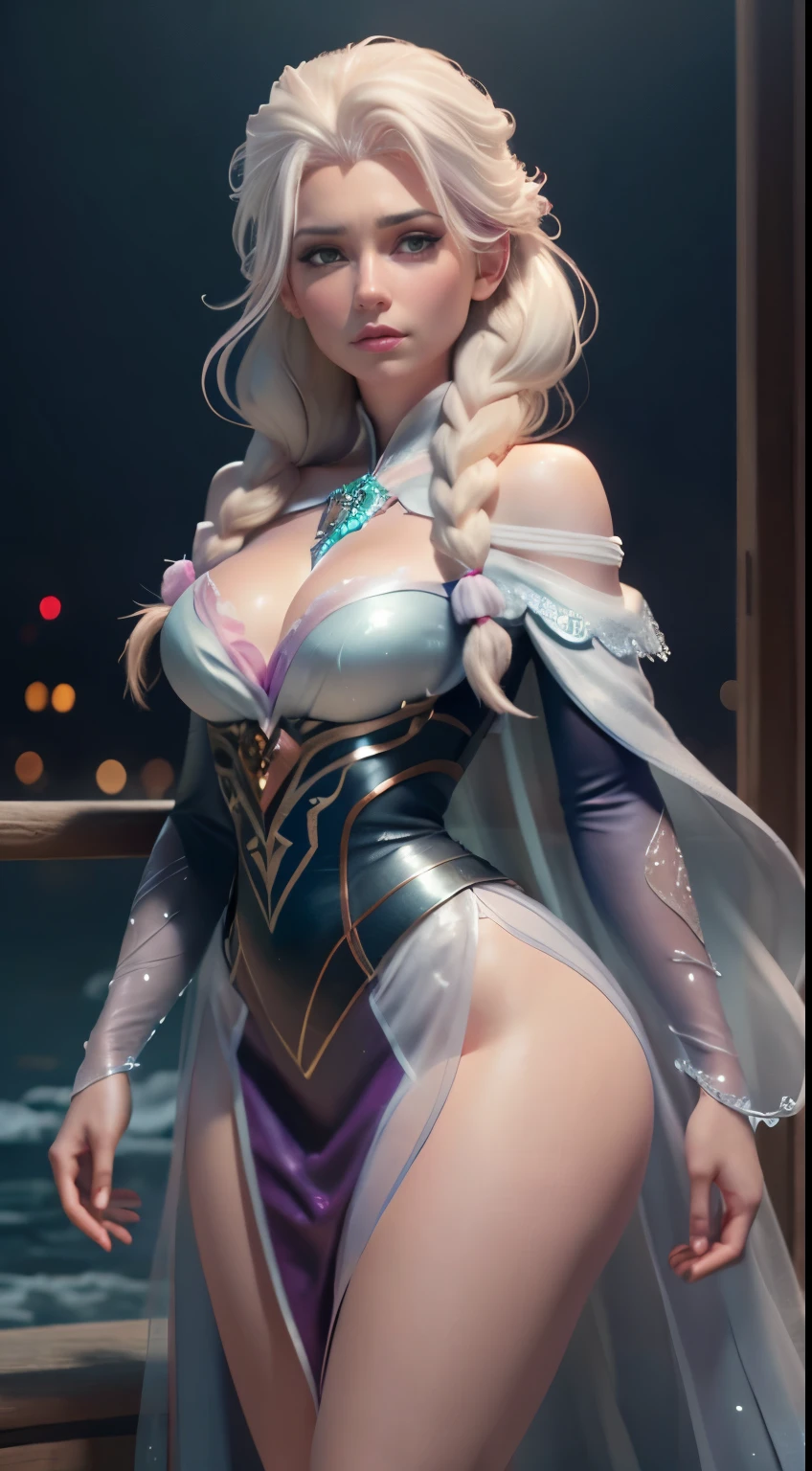 (elsa frozen-rose quartz SU mezclando modelos .) (ultra FUSION) Highly detailed CG unity 8k wallpaper, style shot, complex, high detail, dramatic, highest quality movie still image, very detailed, masterpiece, best quality, character design, Elsa, Elsa from Frozen,Fusion Pink Diamond (( Dark style)), realistic ultra-detailed rendering style, natural light, sharp character design, (hard focus, 8k), (((natural skin texture))), 8k textures, soft cinematic lighting, adobe lightroom, dark room, hdr, Sophisticated, Elegant, Rich Detail, Sharp Focuilm Look) )), Soothing Tones, Detail Frenzy, Intricate Detail, Super Detail, Low Contrast, Soft Film Lighting, Dull Colors, Exposure Blending, HDR, Fade, 35mm, f/1.4, ISO64, f16, 25 sec.