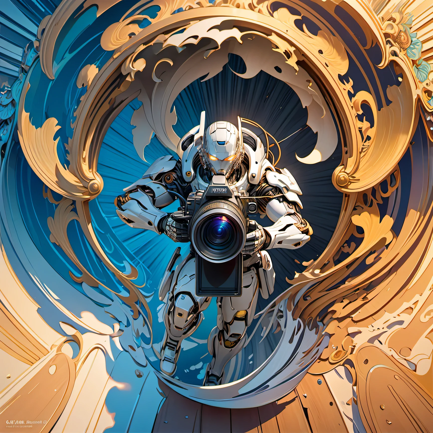 (run through)、Look、aim the gun、god rays, UHD, masterpiece, White Light Armor、 Afterimage that grabs the light、 cyborg、super detail, award winning, best quality, high details, high quality、（trimming gear１：３）、scope、tattoo、longeyelashes,  Surrealism, Art Nouveau、drop shadow,  Constructivism, Minimalism、stereogram, pov, atmospheric perspective, film grain, drop shadow, motion blur, 8k, super detail, ccurate, best quality, 16k, high details, super detail