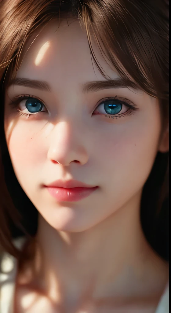 (very detailedな美しい顔)、(超real)、(非常にdetailed eyes、very detailedな髪、非常にdetailed face、very detailedなふっくらとした唇)、(off shoulder)、Court Smile、(highest quality:1.4)、生photograph、(real、フォトrealistic:1.37)、プロのphotograph、cinematic light、highest quality、masterpiece、(realistic:1.2)、detailed face、beautiful eye star piece:1.2、 highest quality)、(beautiful eyes with fine details:1.2)、(very detailedなCGユニティ8K壁紙、masterpiece、highest quality、Super detailed、best shadow)、(detailed background)、(美しいdetailed face、美しいdetailed eyes)、high contrast、(best lighting、very delicate and beautiful)、(Colorful paint splashes on a transparent background、Dulux、))、dynamic angle、beautiful detailed shine、whole body、 Highest image quality, masterpiece, (realism的:1.2), Lotus flower, shine, very detailed, ultra high resolution, Super high quality, (photograph:1.2)、(realism:1.3)、(masterpiece:1.3)、(Highest image quality:1.4)、ultra high resolution、(detailed eyes)、(detailed faceの特徴)、(Detailed garment features)、8K resolution、solo focus、30 year old mature woman、small face、No makeup、beautiful eyes for details、bangs、dark brown hair、short cut hair、(realな肌)、beautiful skin、ultra high resolution、超real、High definition、Camisa branca aberta、middle shake、small breasts、bust B cup、small breasts、cool beauty、Gray background