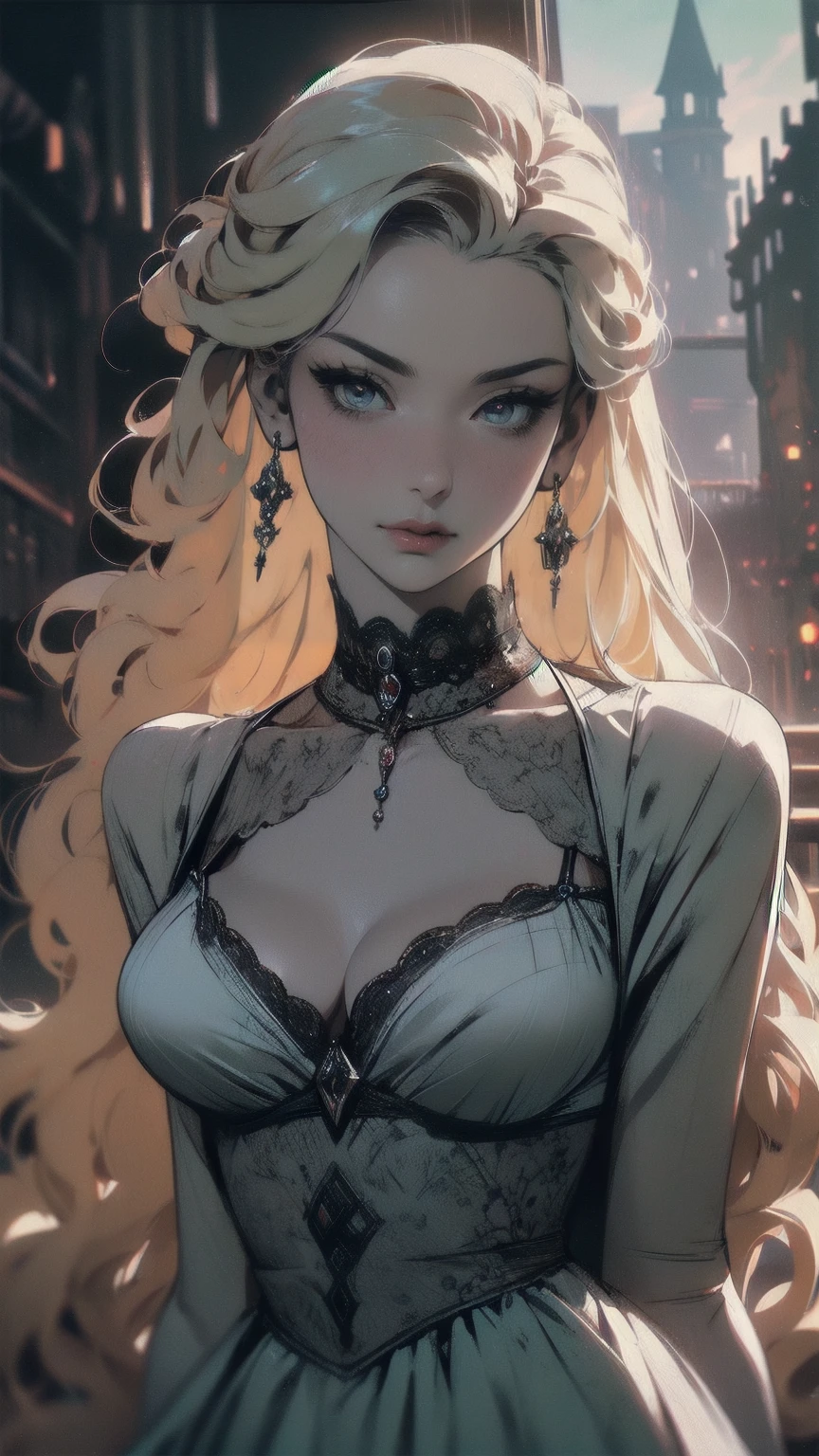 { - ??????? error}(Masterpiece - Ultra-detailed, very high resolution) Prepare to be enchanted by a true masterpiece that combines ultra-detailed art with high-resolution rendering. This work depicts a mesmerizing woman with very long blond hair (1.3) and captivating opal eyes (1.2), emanating an aura of elegance and mystery in Victorian settings. The intricate details and realistic textures invite you to explore every aspect of this enchanting composition. Woman wearing beautiful classic Victorian costume from the year 1878. Red lips. Happy face. Smiling. white dress (white) dress. Walking on the water, dynamic poses. Get ready to dive into a world where beauty and craftsmanship merge perfectly.