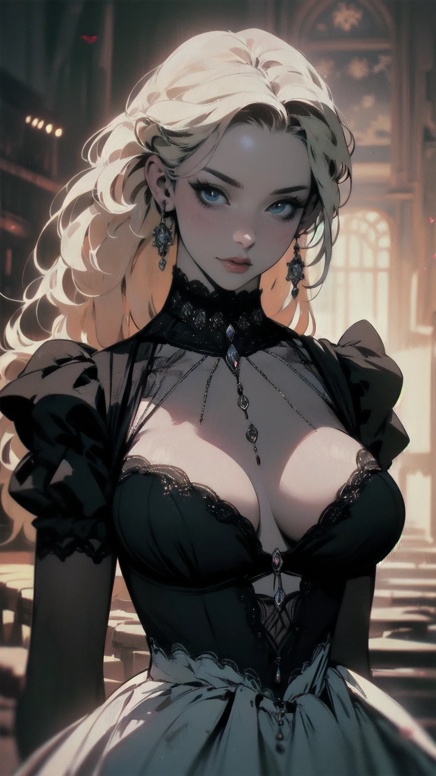 { - anatomy error}(Masterpiece - Ultra-detailed, very high resolution) Prepare to be enchanted by a true masterpiece that combines ultra-detailed art with high-resolution rendering. This work depicts a mesmerizing woman with very long blond hair (1.3) and captivating opal eyes (1.2), emanating an aura of elegance and mystery in Victorian settings. The intricate details and realistic textures invite you to explore every aspect of this enchanting composition. Woman wearing beautiful classic Victorian costume from the year 1878. Red lips. Happy face. Smiling. white dress (white) dress. Walking on the water, dynamic poses. Get ready to dive into a world where beauty and craftsmanship merge perfectly.