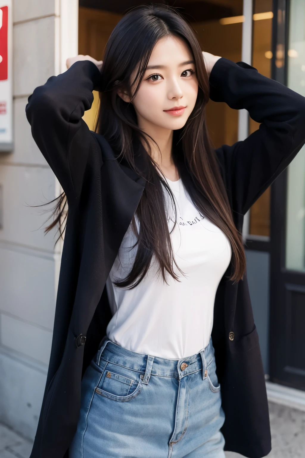 1girl,very long hair covering body
