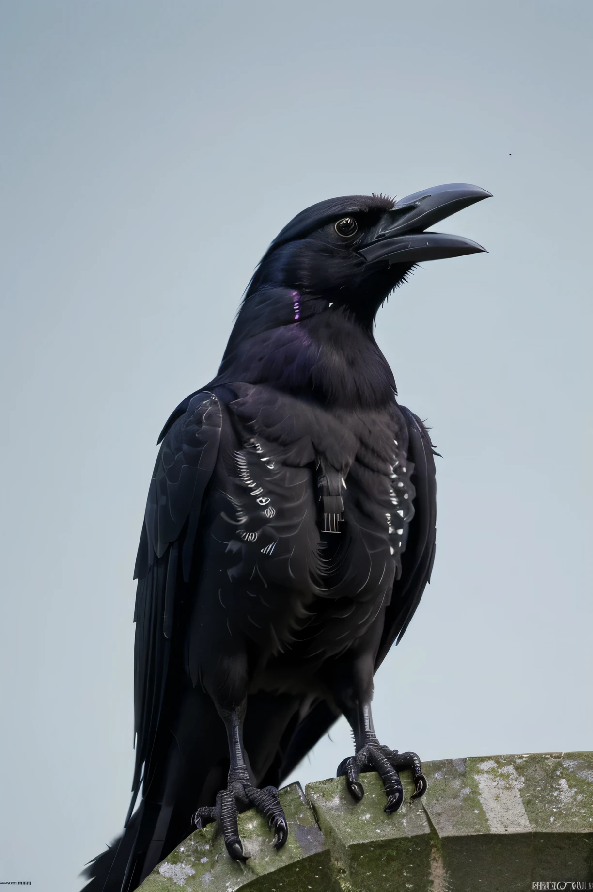 Hyper-realistic photo of a crow. 8K resolution and very very realistic. Hyper realistic style