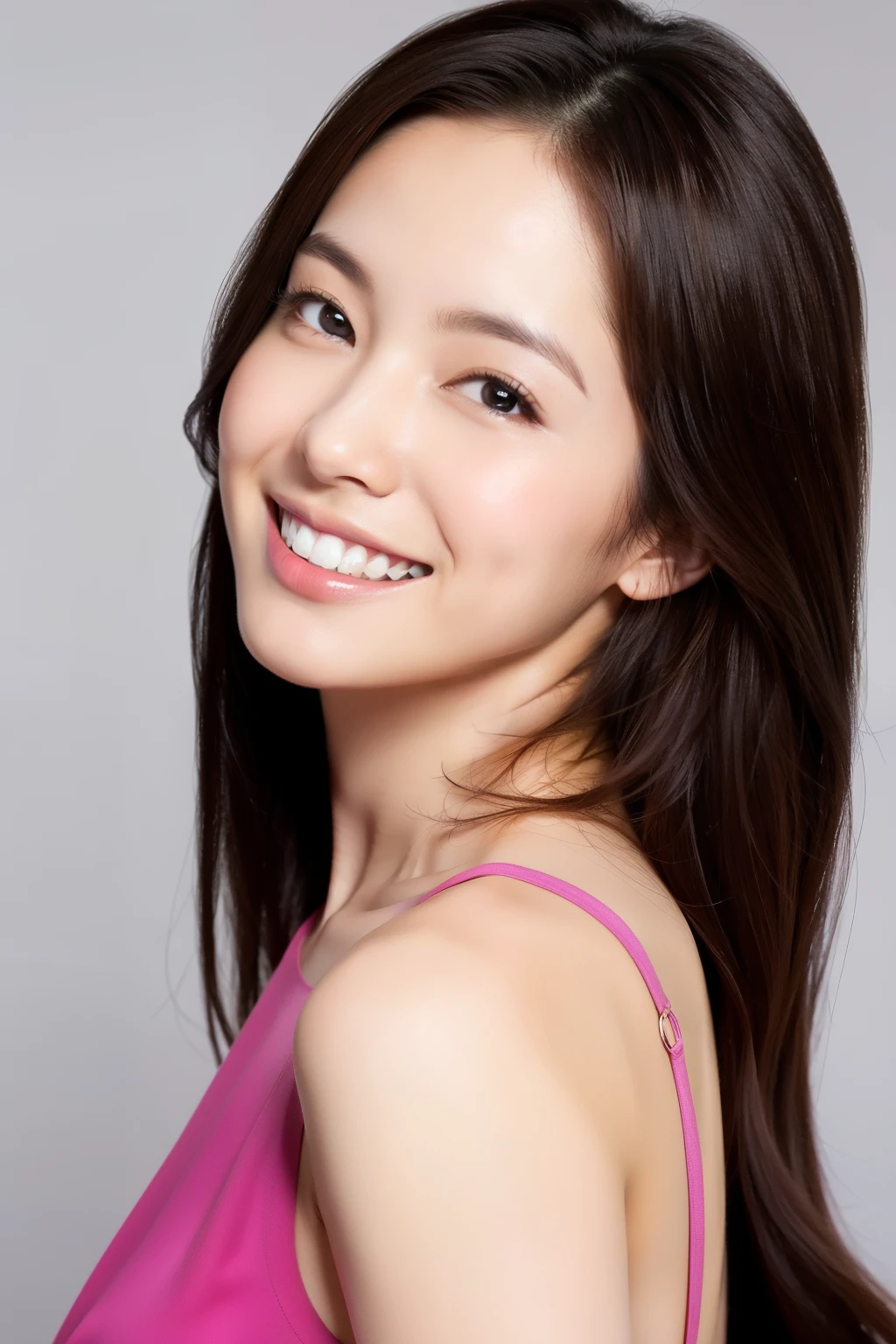 one beautiful girl, Best Quality, smiling