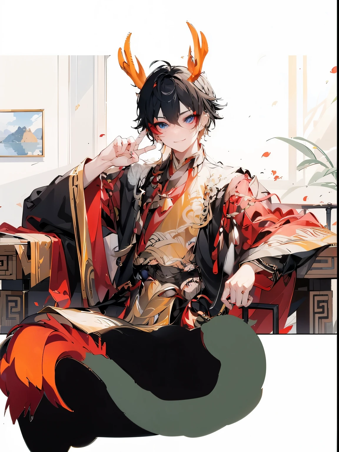 Golden eyes,Exquisite details,red pupils,Golden iris,sparkling eyes